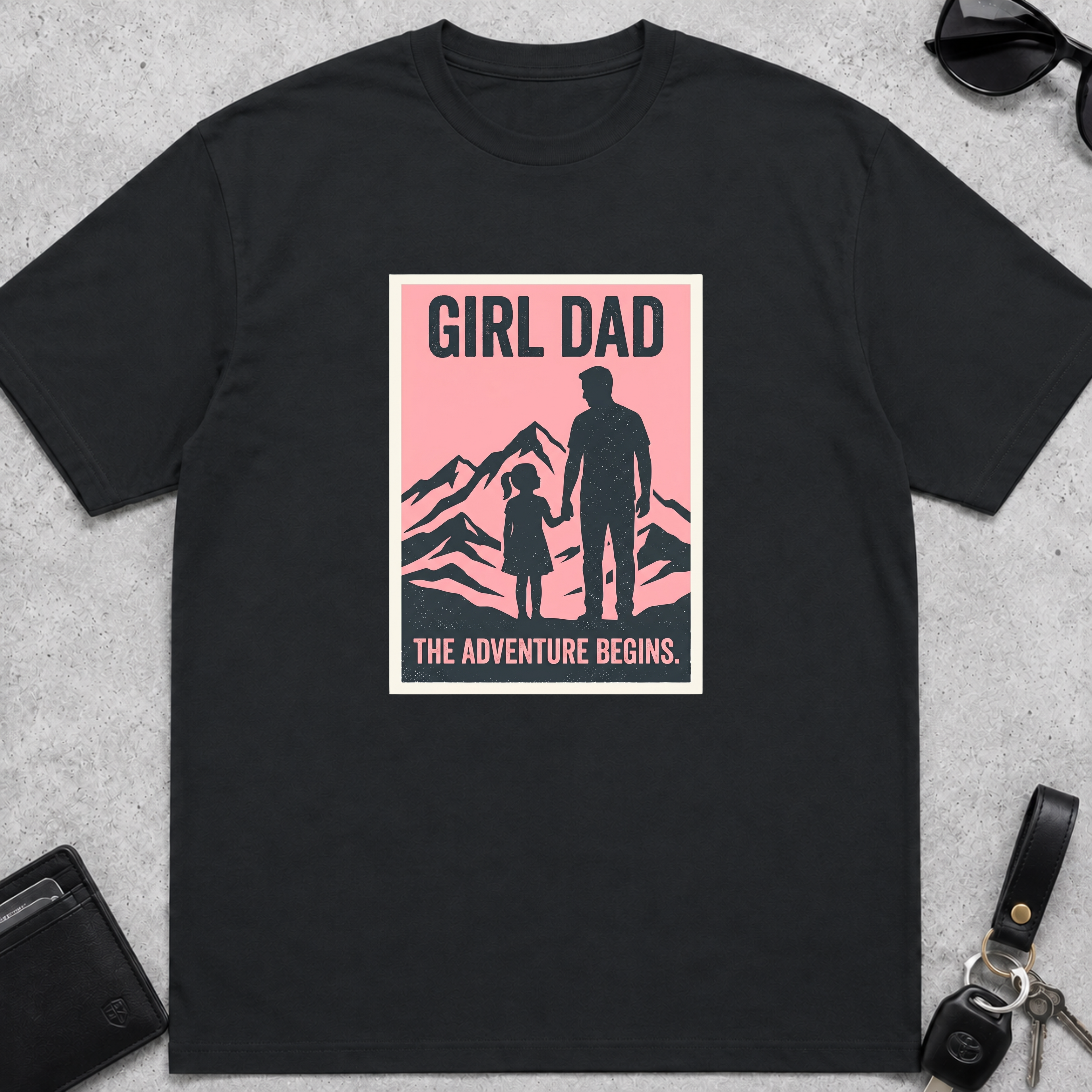 Girl Dad Adventure Begins T-Shirt