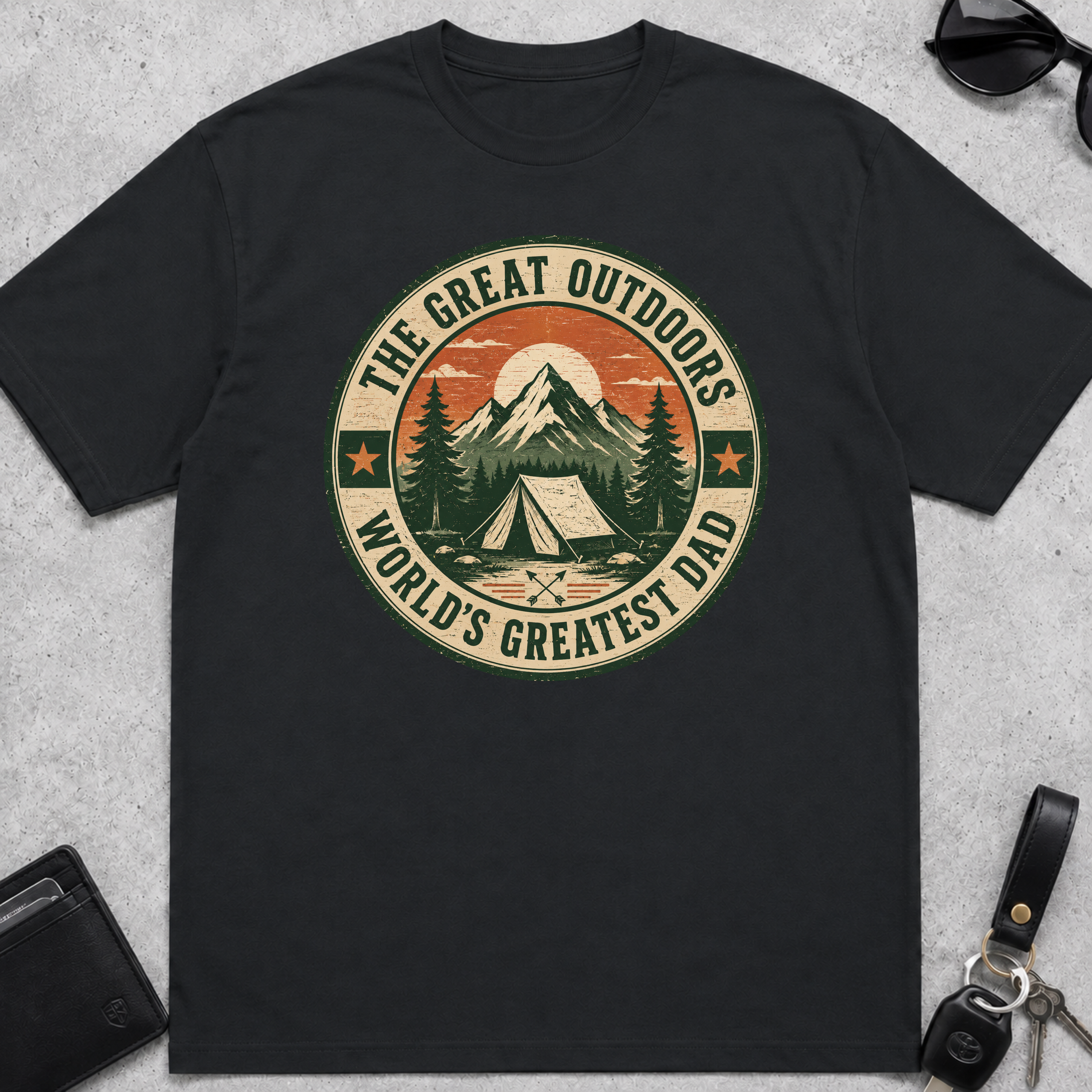 Great Outdoors Greatest Dad T-Shirt