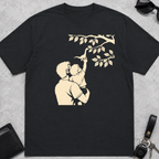 Dad Holding Kid With Dino T-Shirt