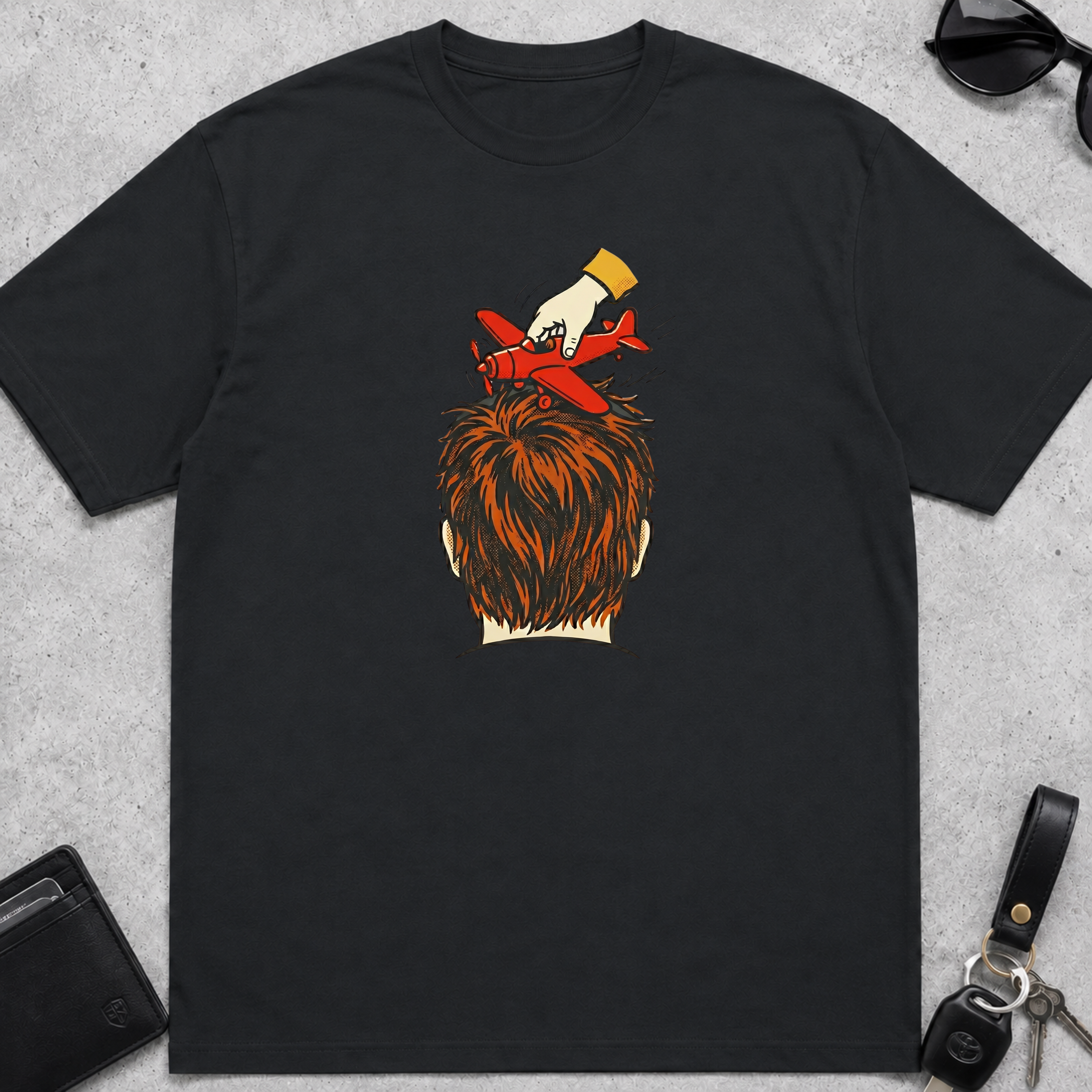 Dad Airplane Head T-Shirt
