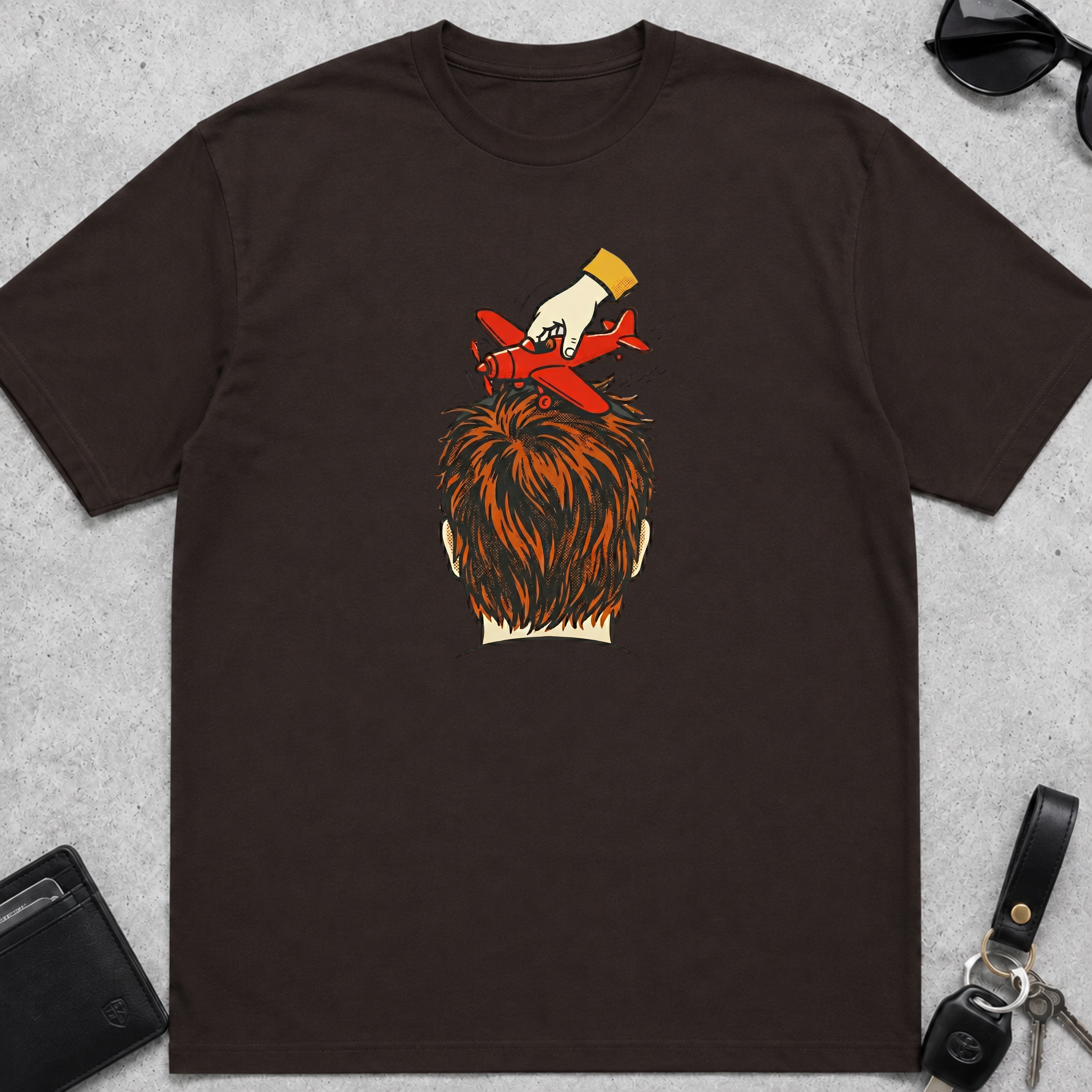 Dad Airplane Head T-Shirt