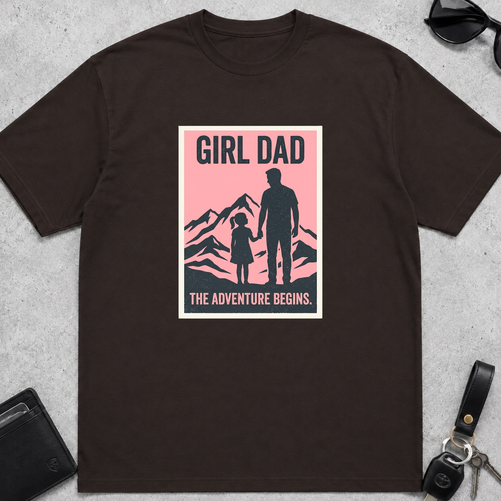 Girl Dad Adventure Begins T-Shirt