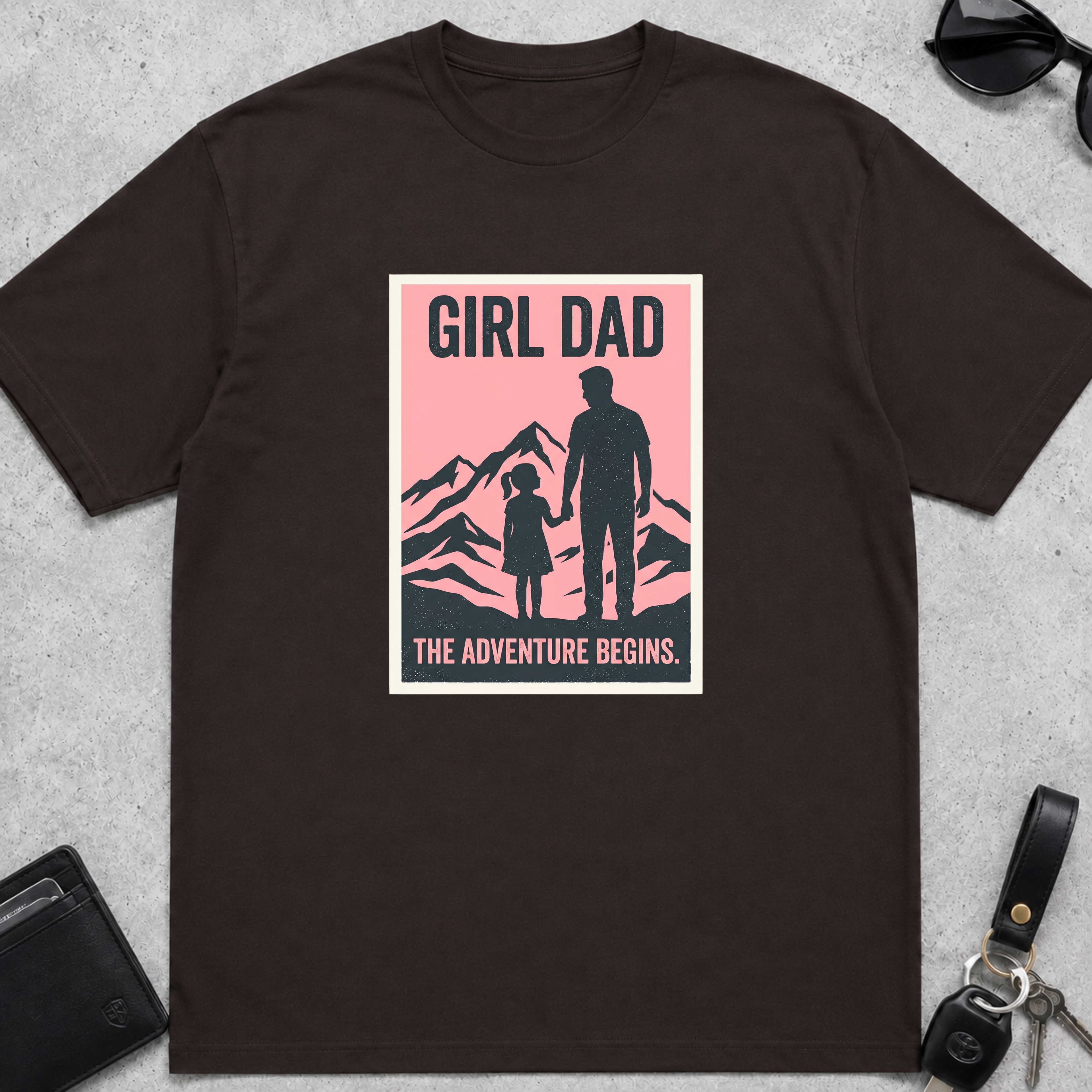 Girl Dad Adventure Begins T-Shirt
