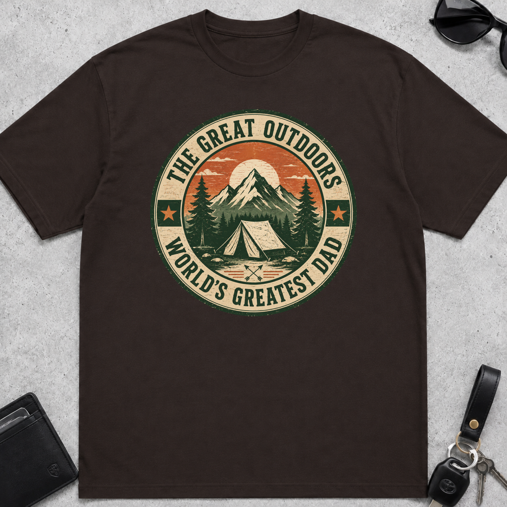 Great Outdoors Greatest Dad T-Shirt