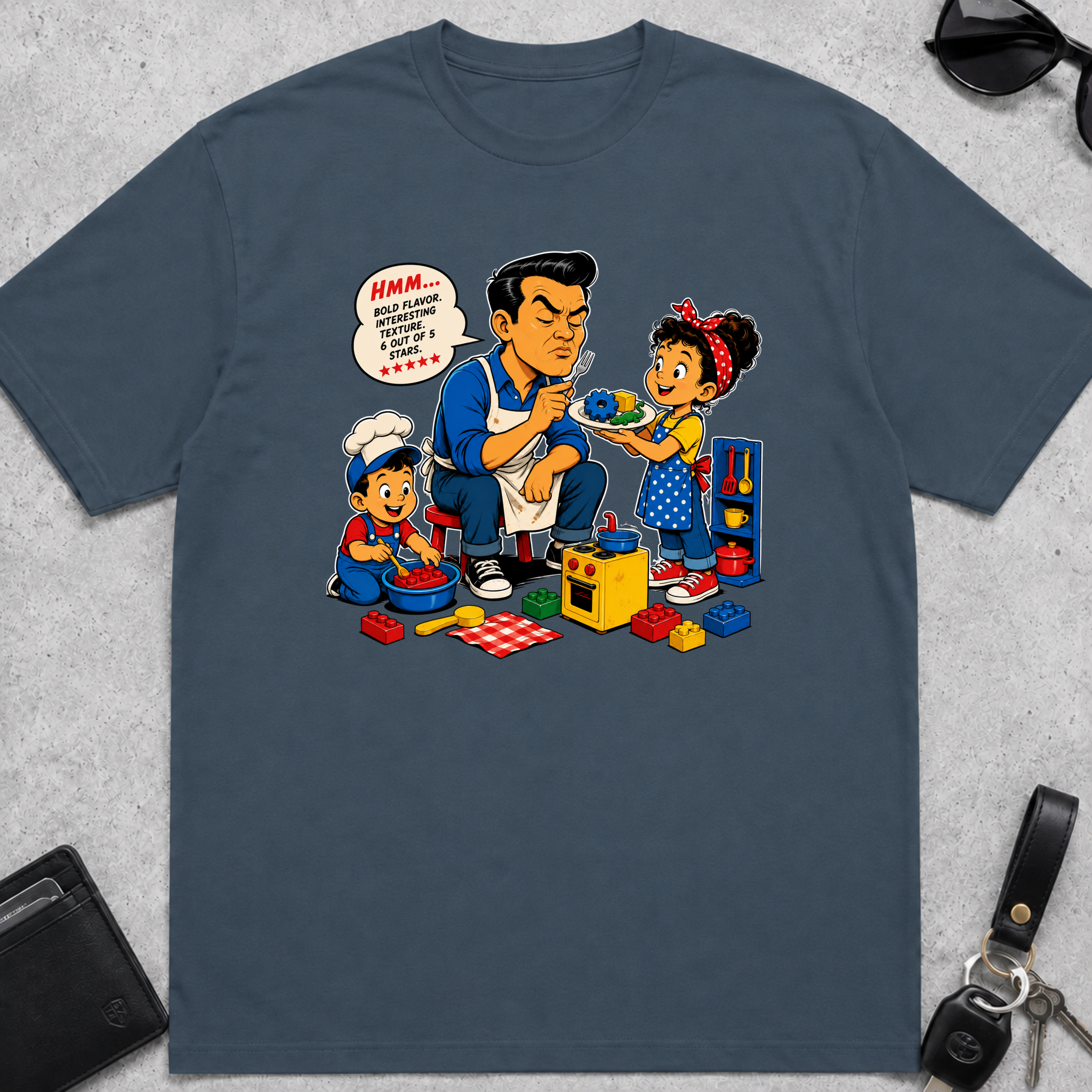 Dad With Kid Chef T-Shirt