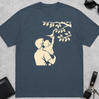 Dad Holding Kid With Dino T-Shirt