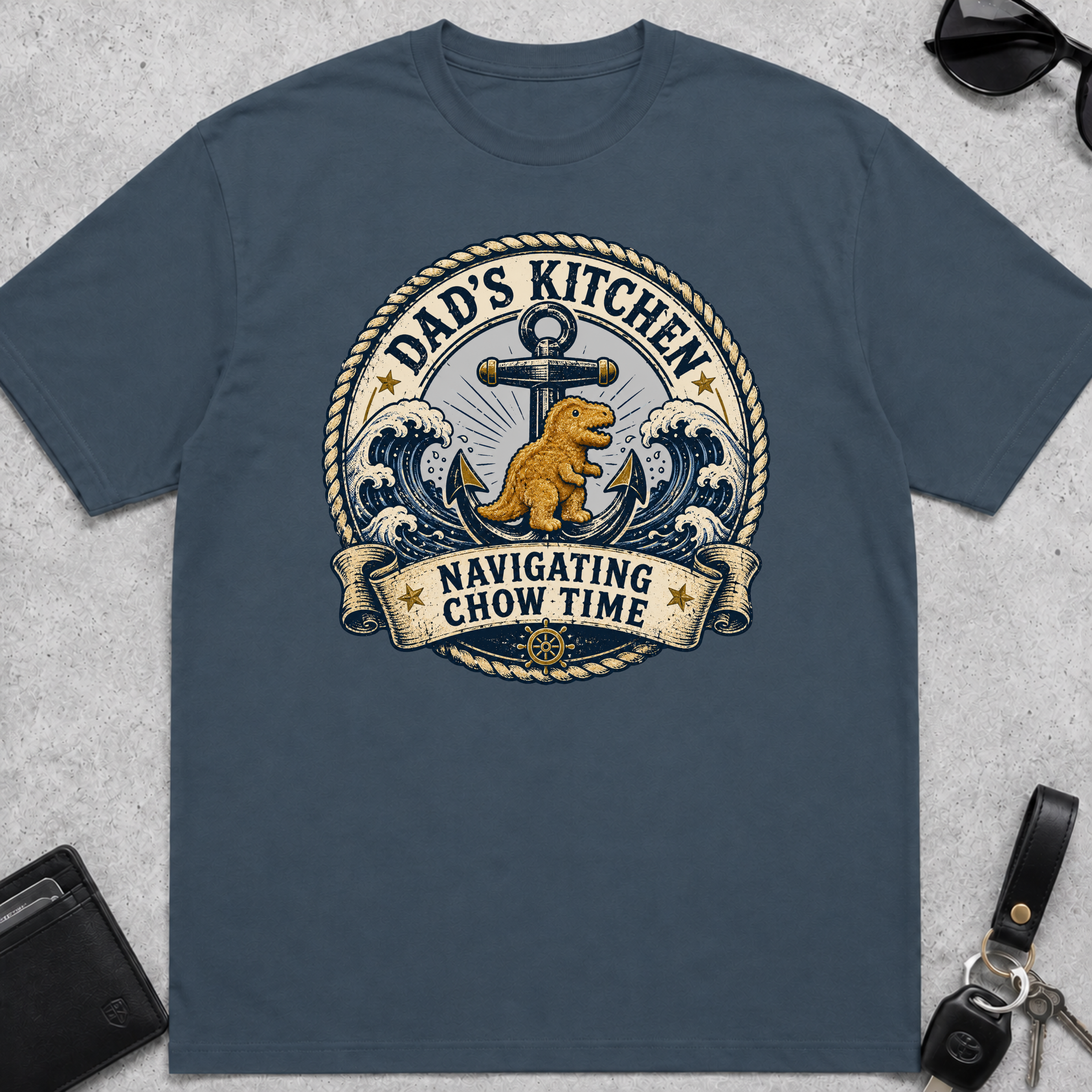 Dads Kitchen Navigating Chow Time T-Shirt