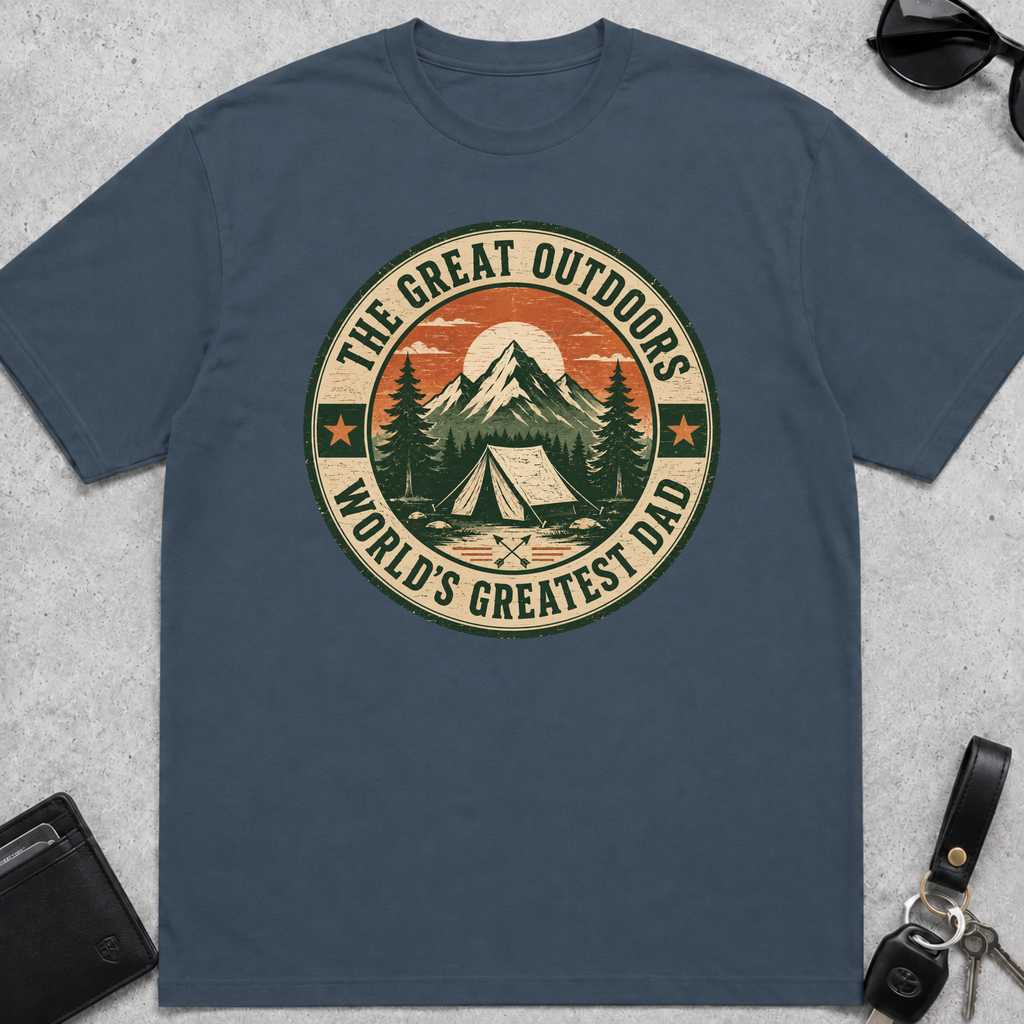 Great Outdoors Greatest Dad T-Shirt