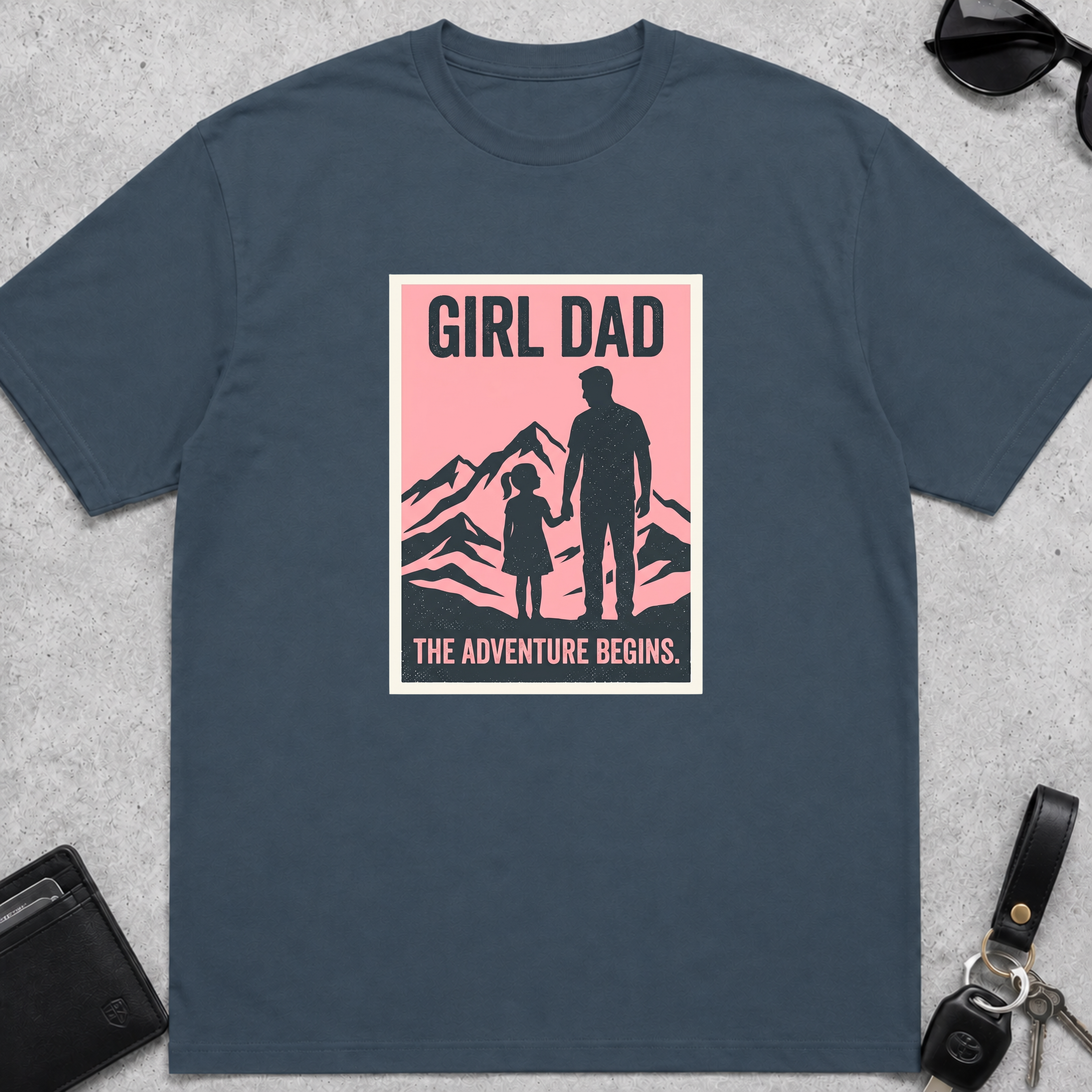 Girl Dad Adventure Begins T-Shirt