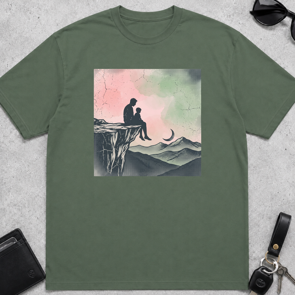 Dad Child Sunset T-Shirt
