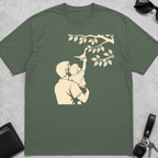 Dad Holding Kid With Dino T-Shirt