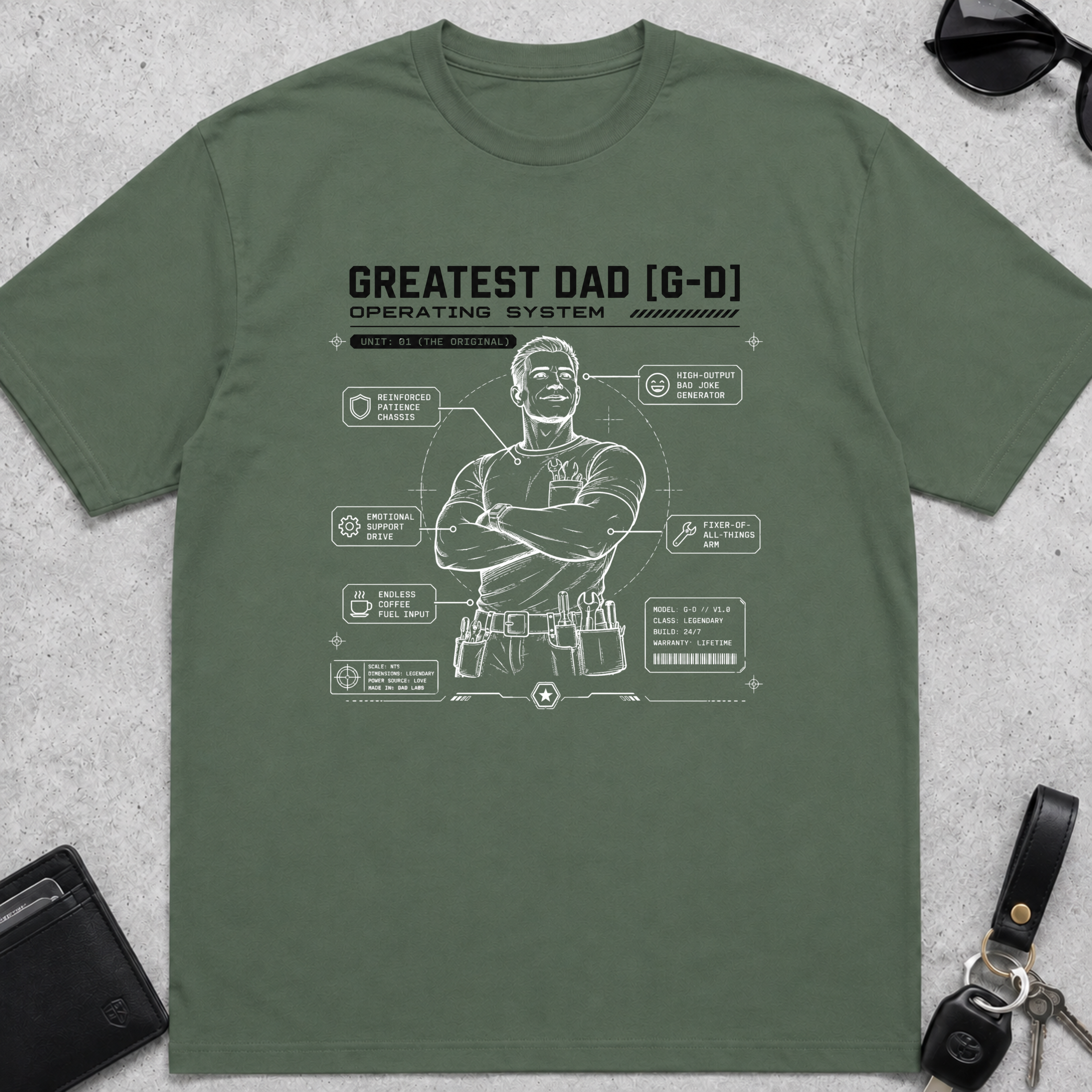 Greatest Dad OS T-Shirt