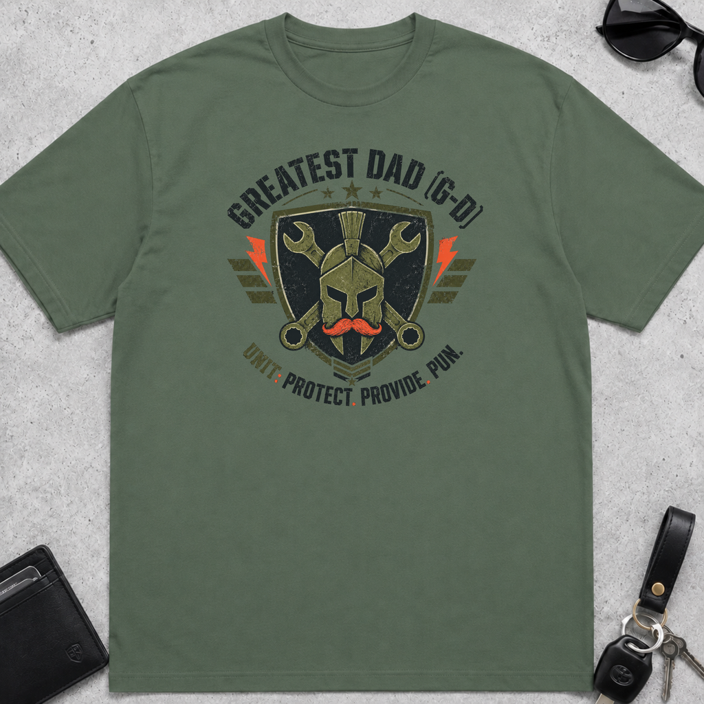 Greatest Dad Protect Provide Pun T-Shirt