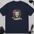 Girl Dad Lion Tattoo T-Shirt