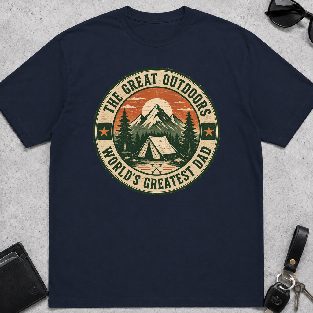 Great Outdoors Greatest Dad T-Shirt