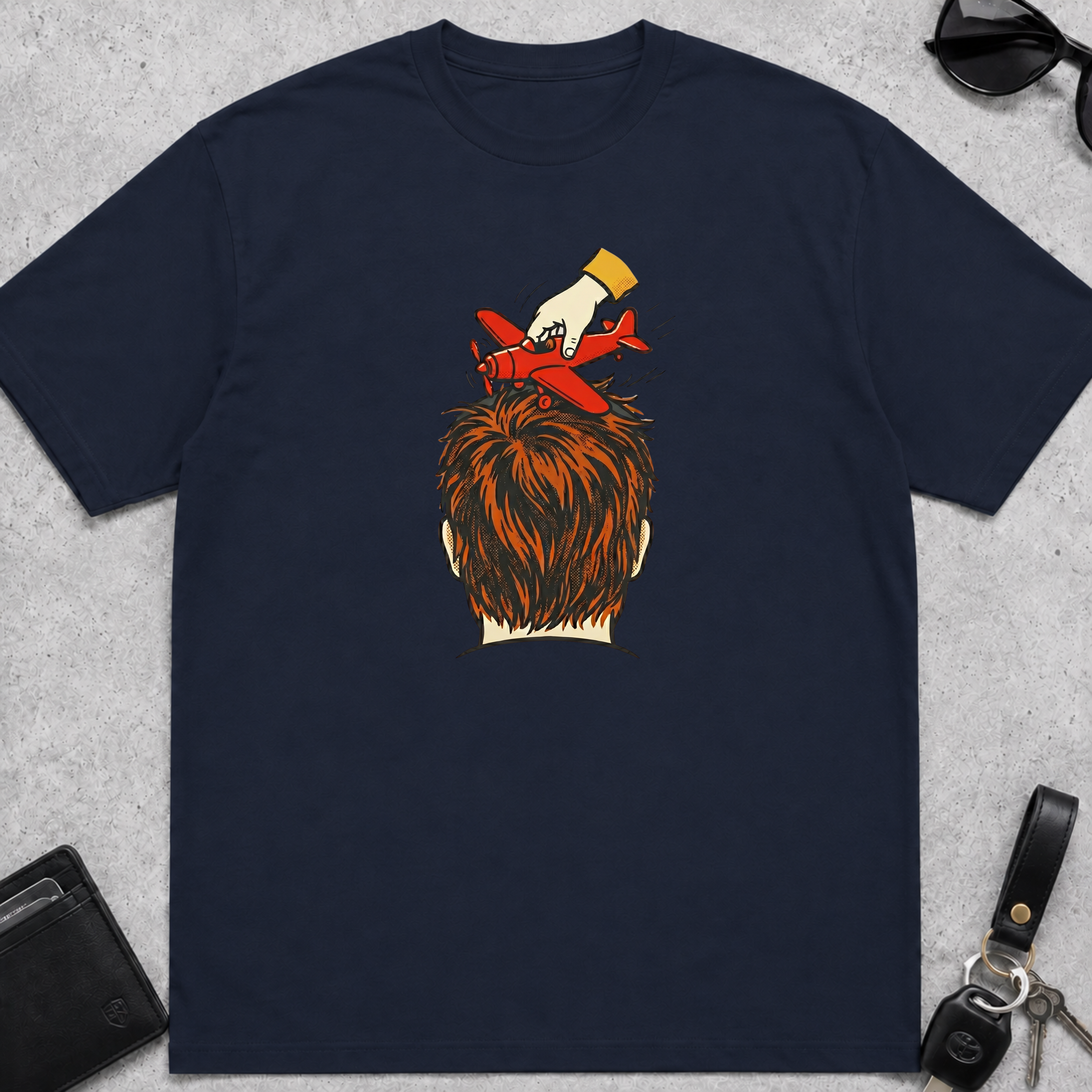 Dad Airplane Head T-Shirt