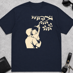 Dad Holding Kid With Dino T-Shirt