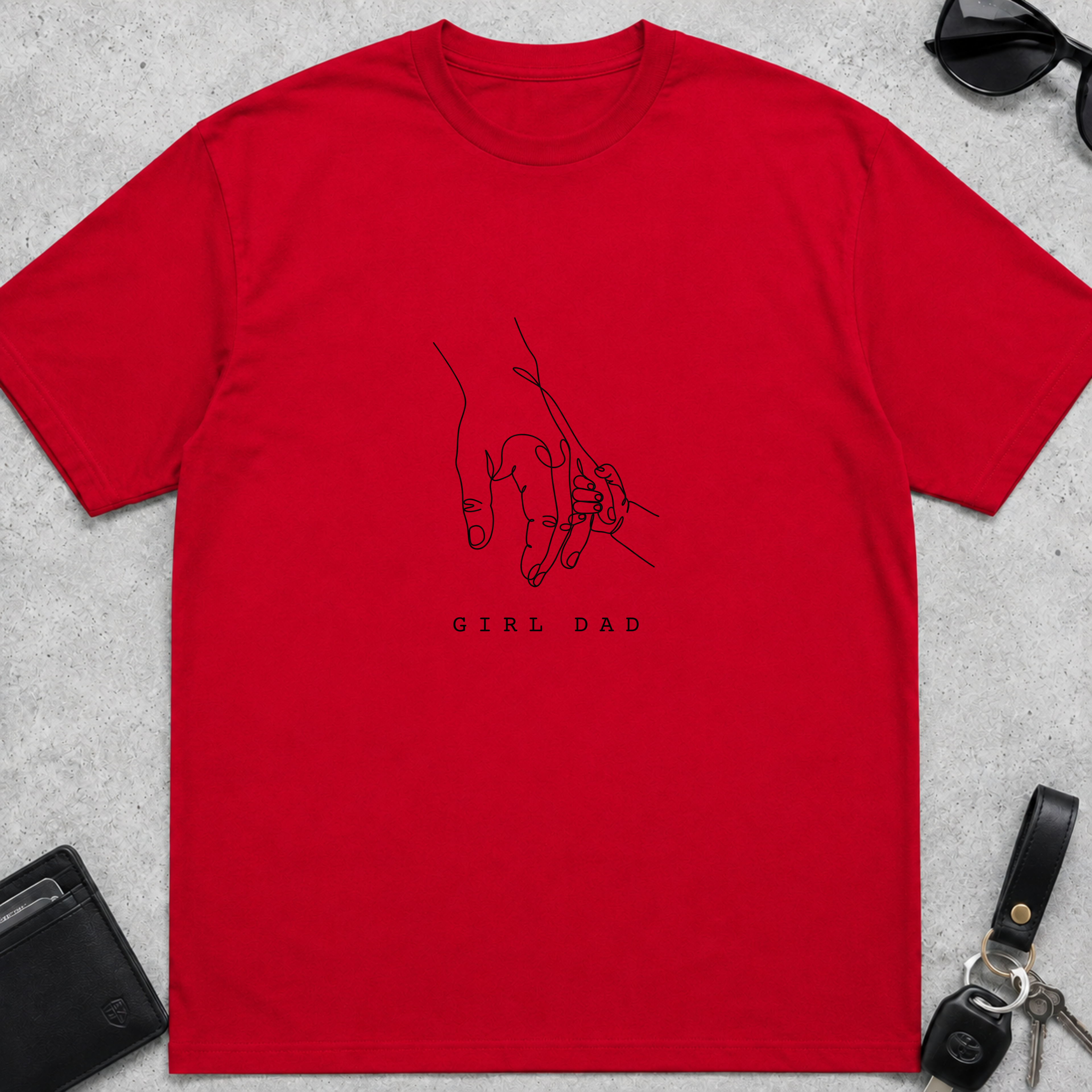 Girl Dad Hand Line T-Shirt