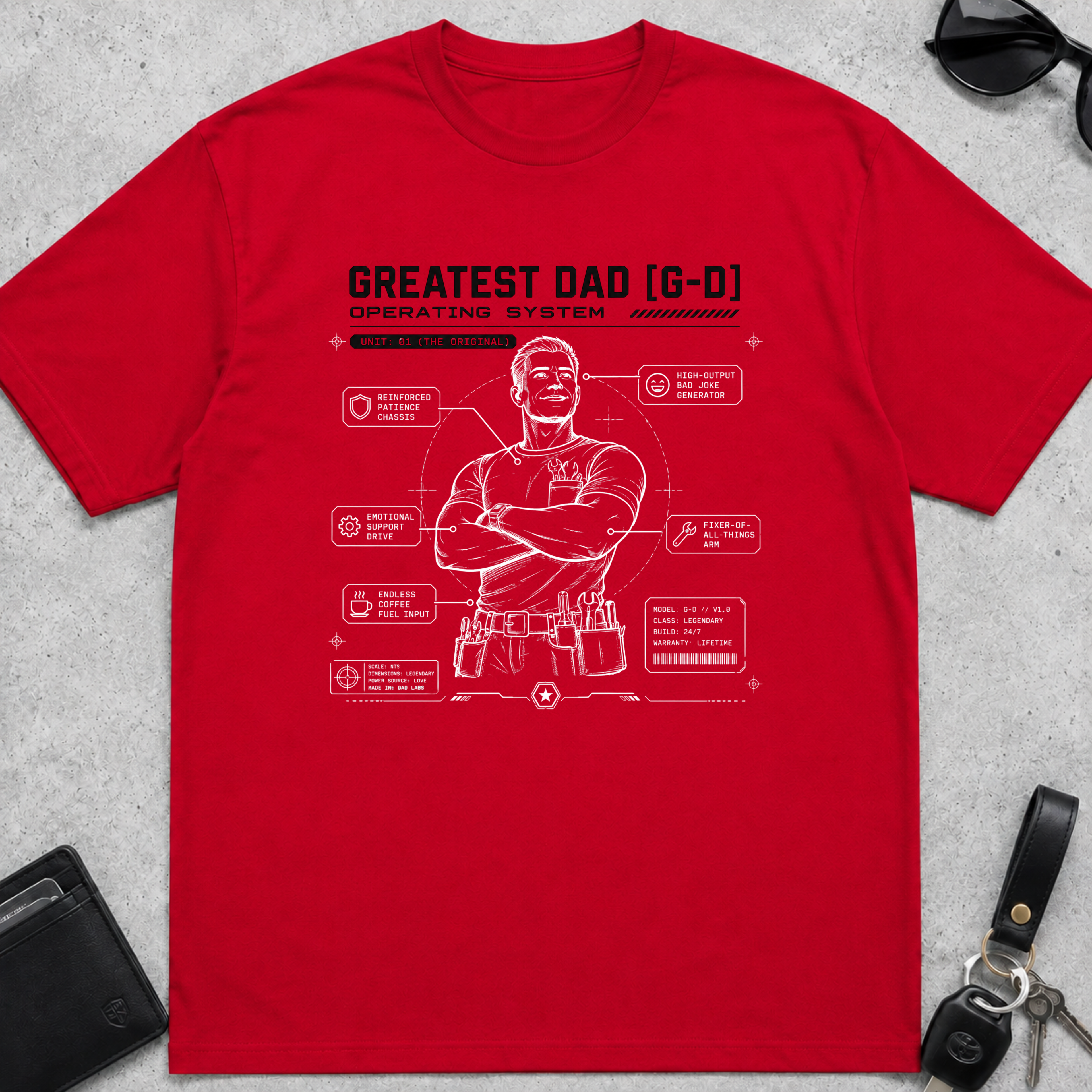 Greatest Dad OS T-Shirt