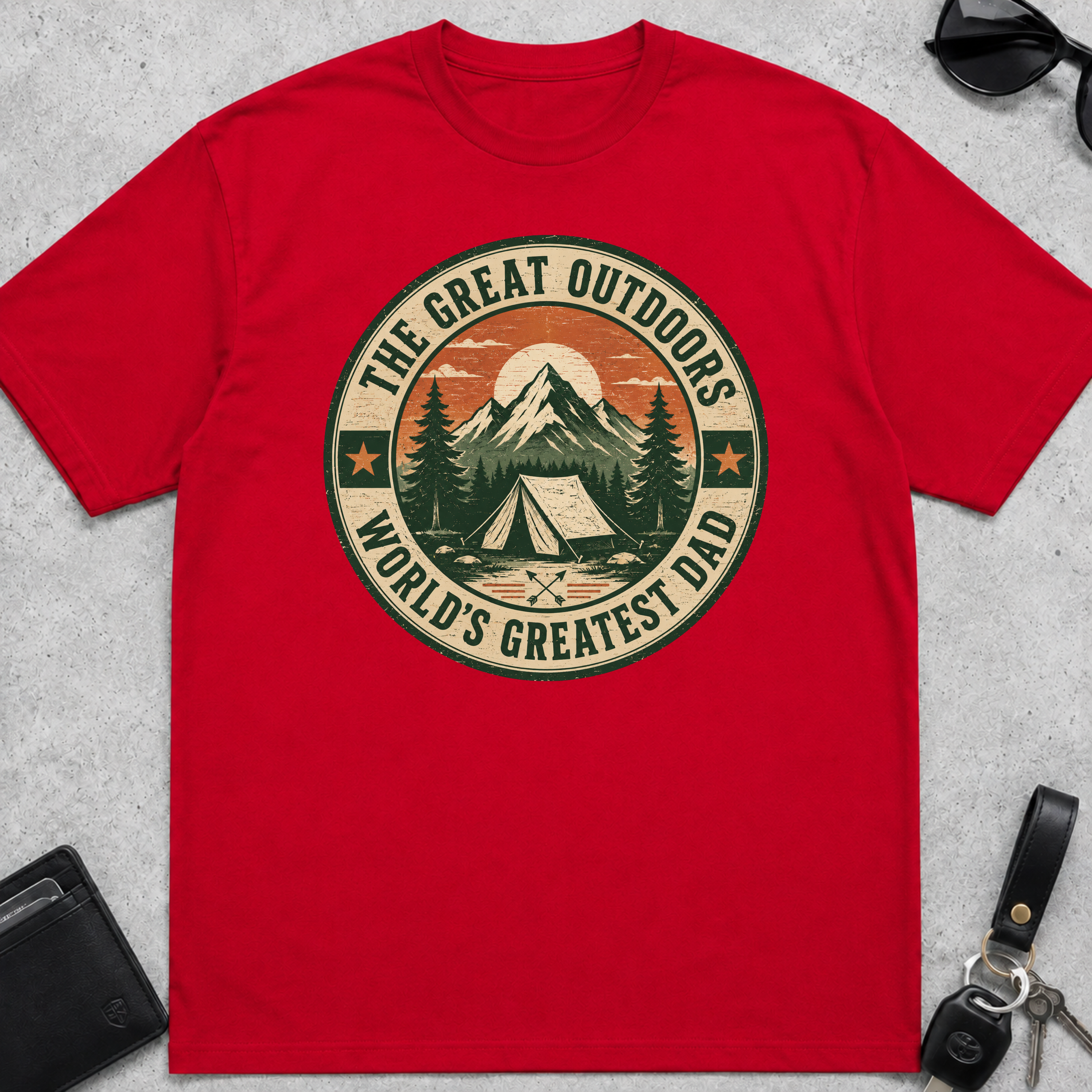 Great Outdoors Greatest Dad T-Shirt