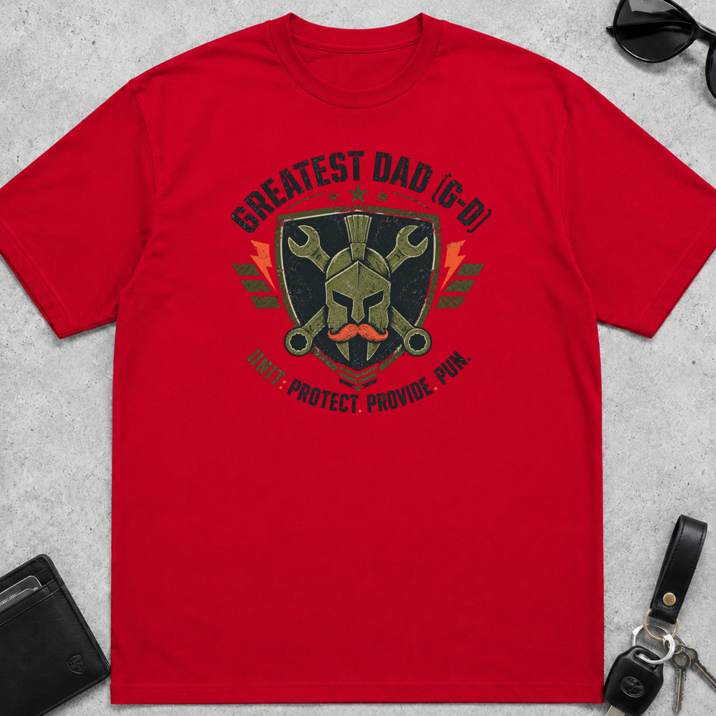 Greatest Dad Protect Provide Pun T-Shirt