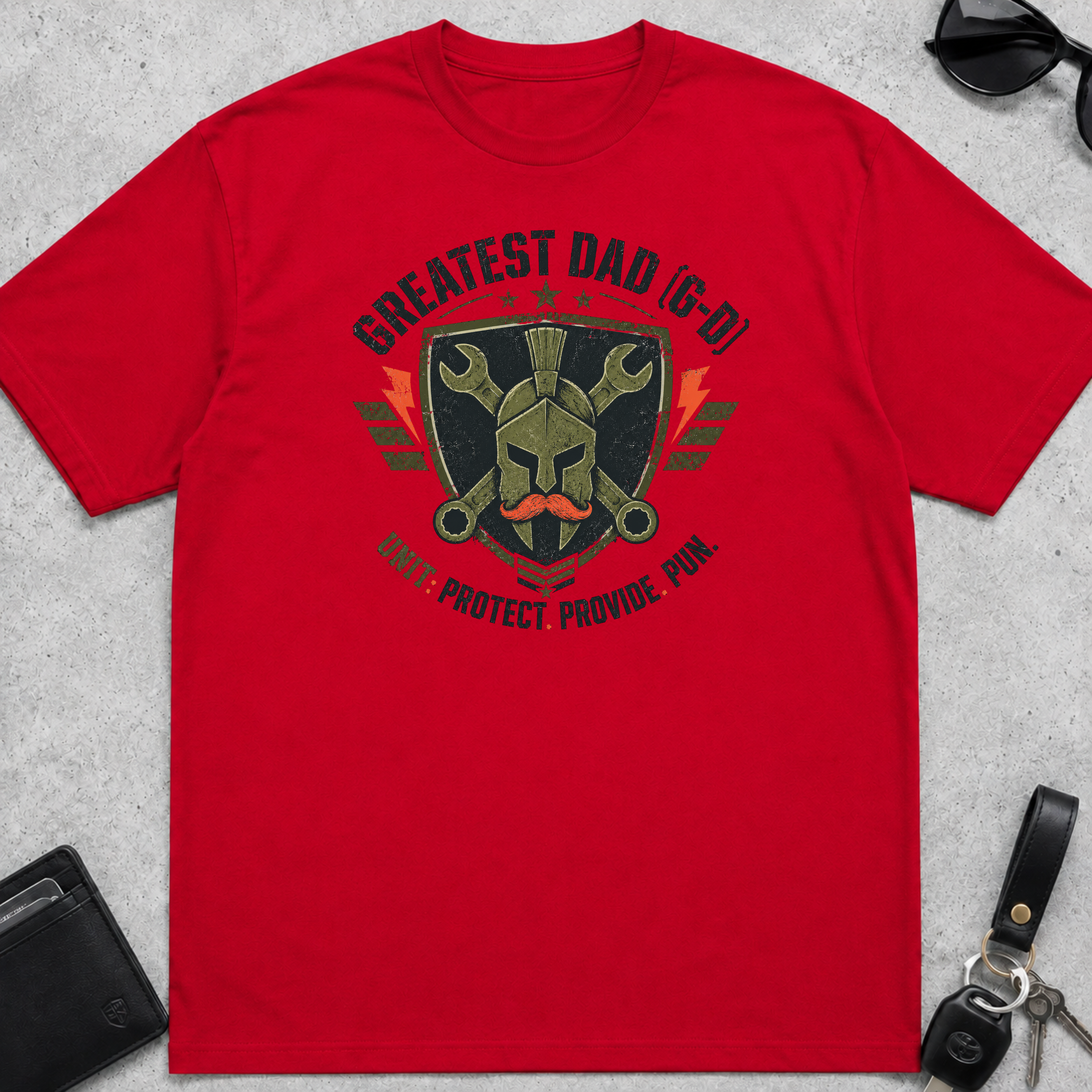 Greatest Dad Protect Provide Pun T-Shirt