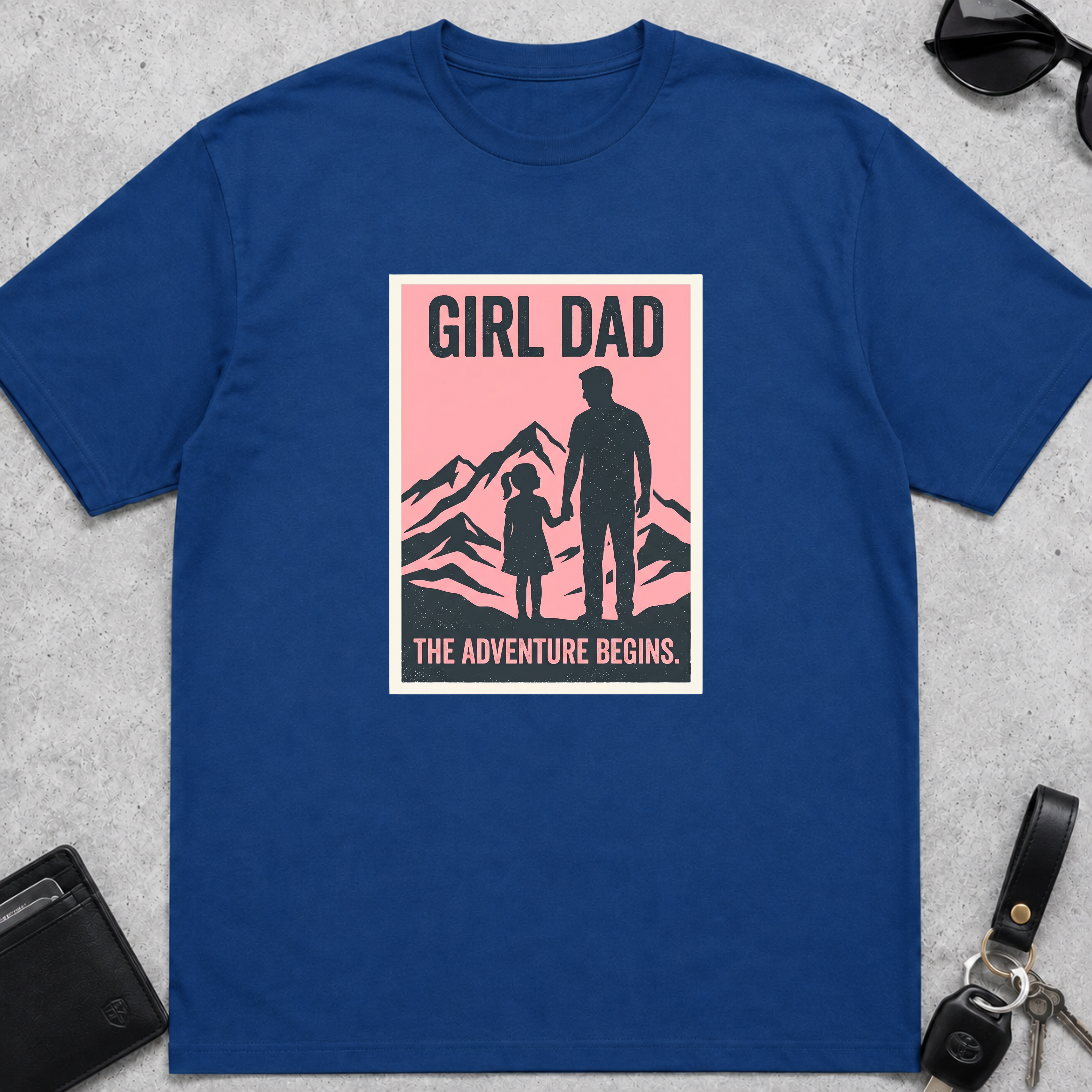 Girl Dad Adventure Begins T-Shirt