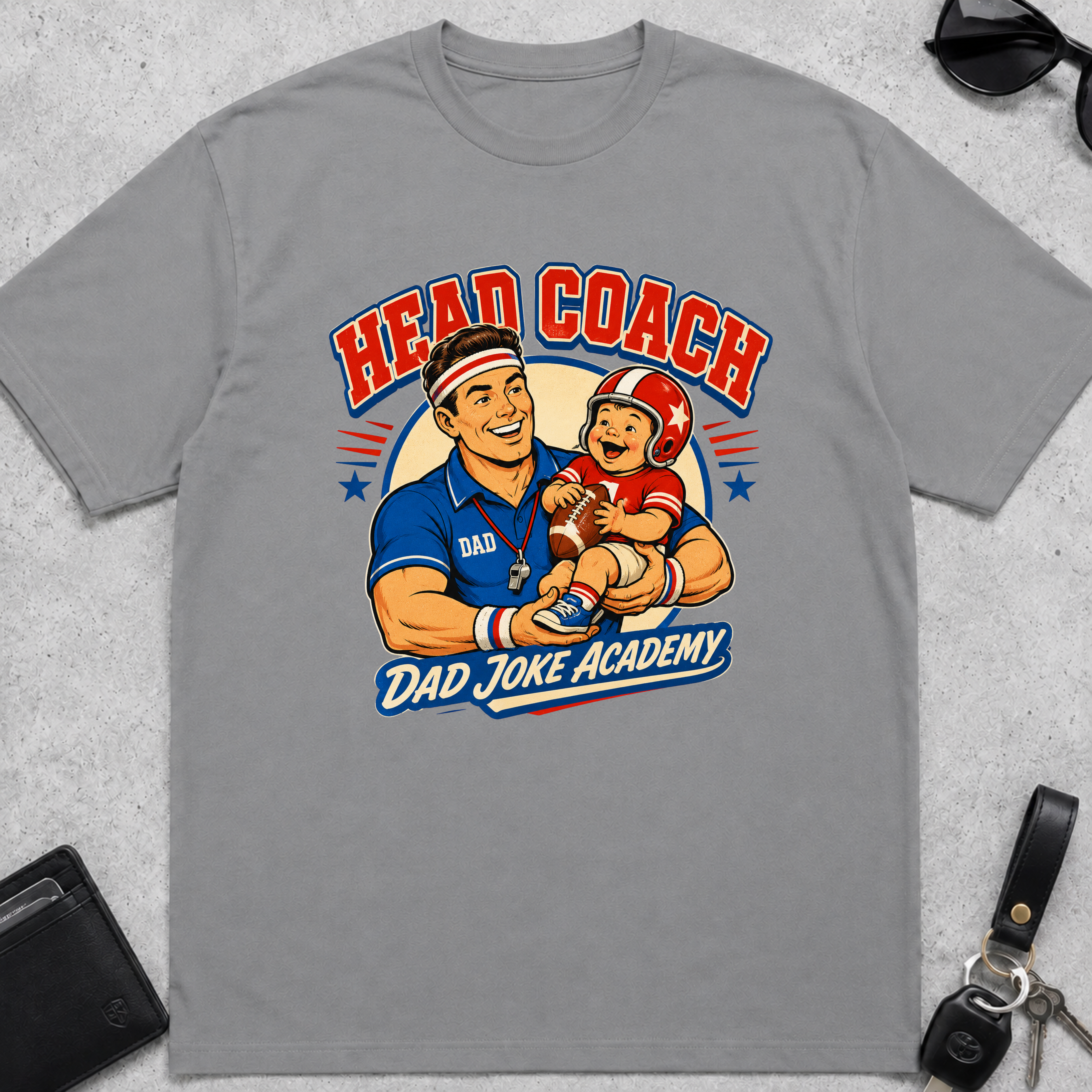 Head Coach Dad Joke Academy T-Shirt