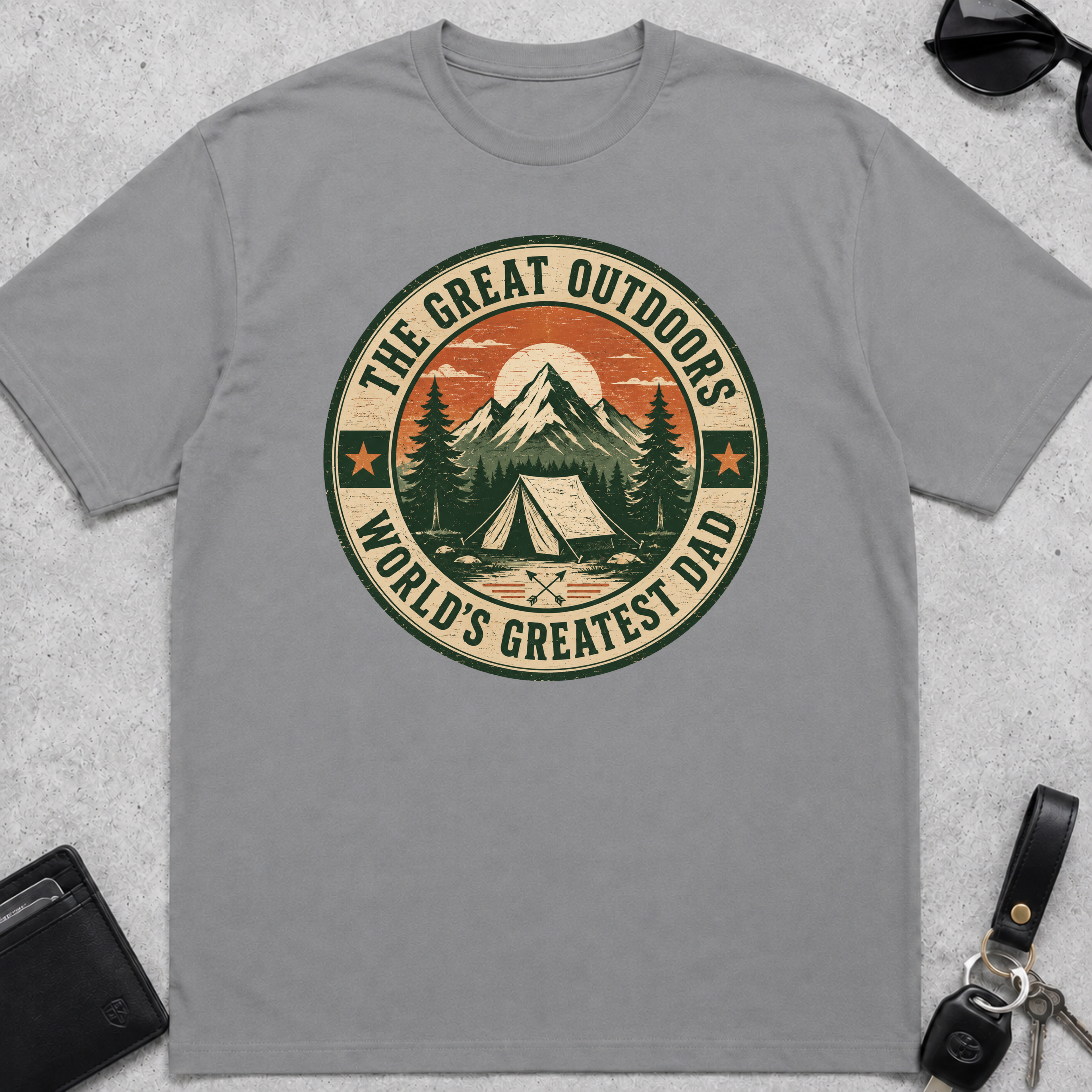 Great Outdoors Greatest Dad T-Shirt