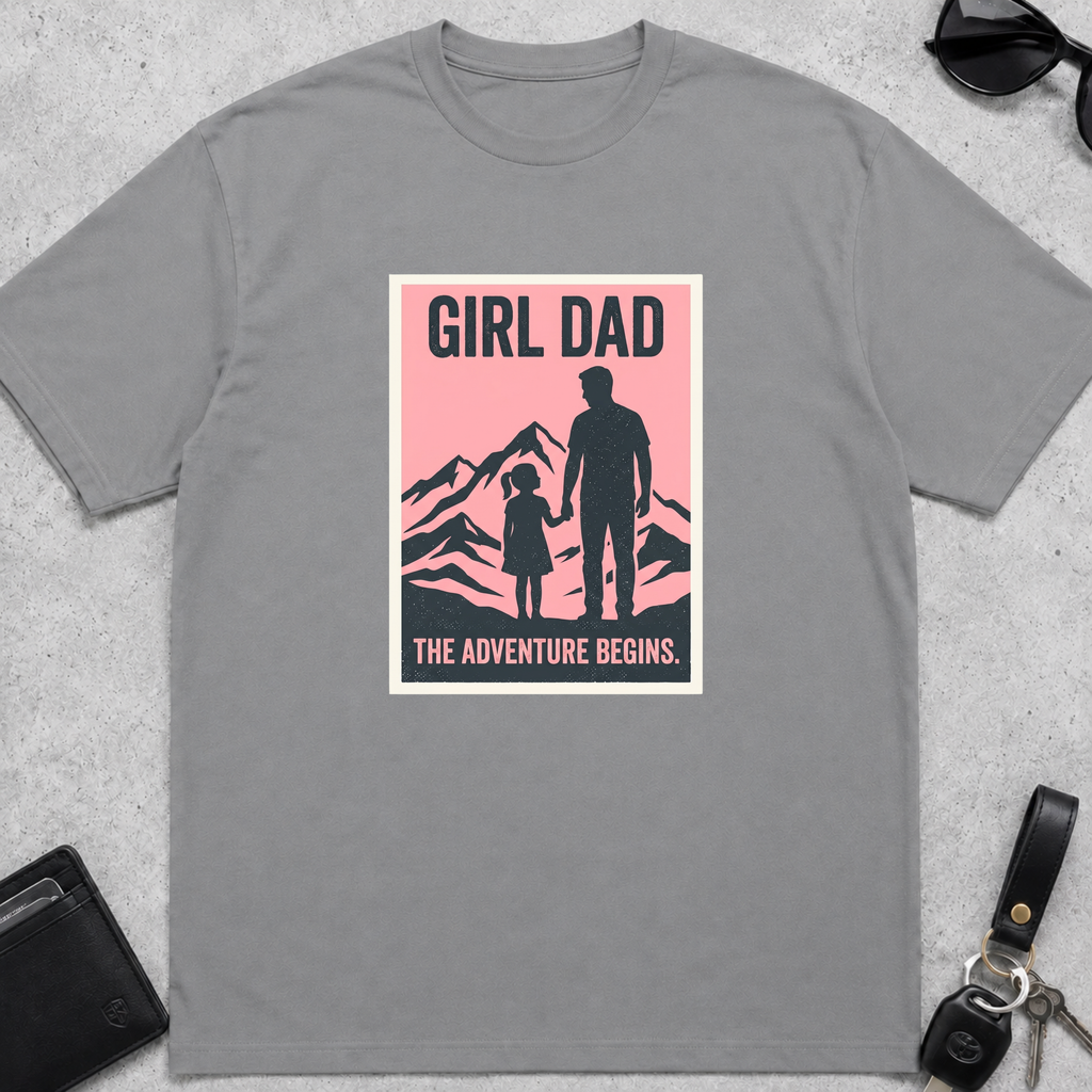 Girl Dad Adventure Begins T-Shirt