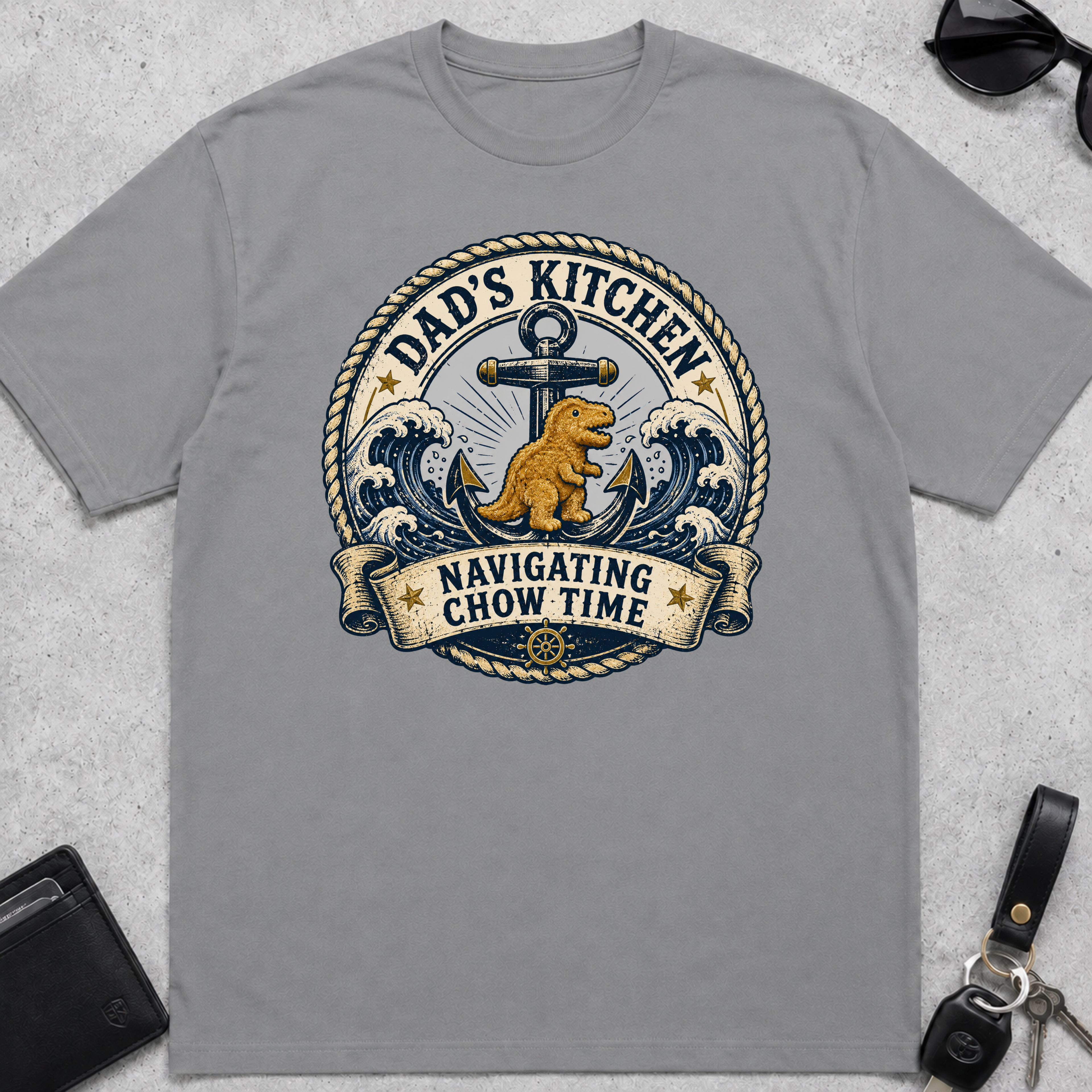 Dads Kitchen Navigating Chow Time T-Shirt