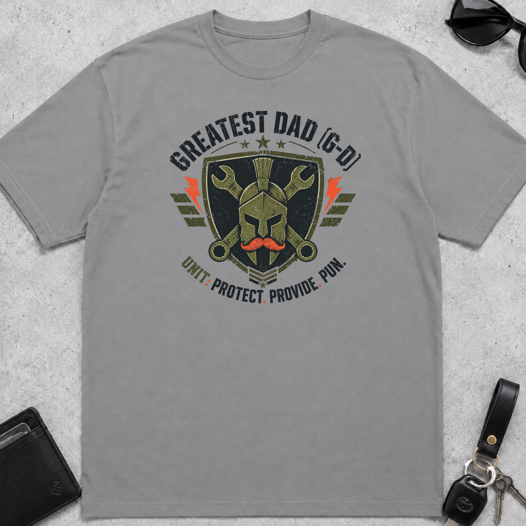 Greatest Dad Protect Provide Pun T-Shirt