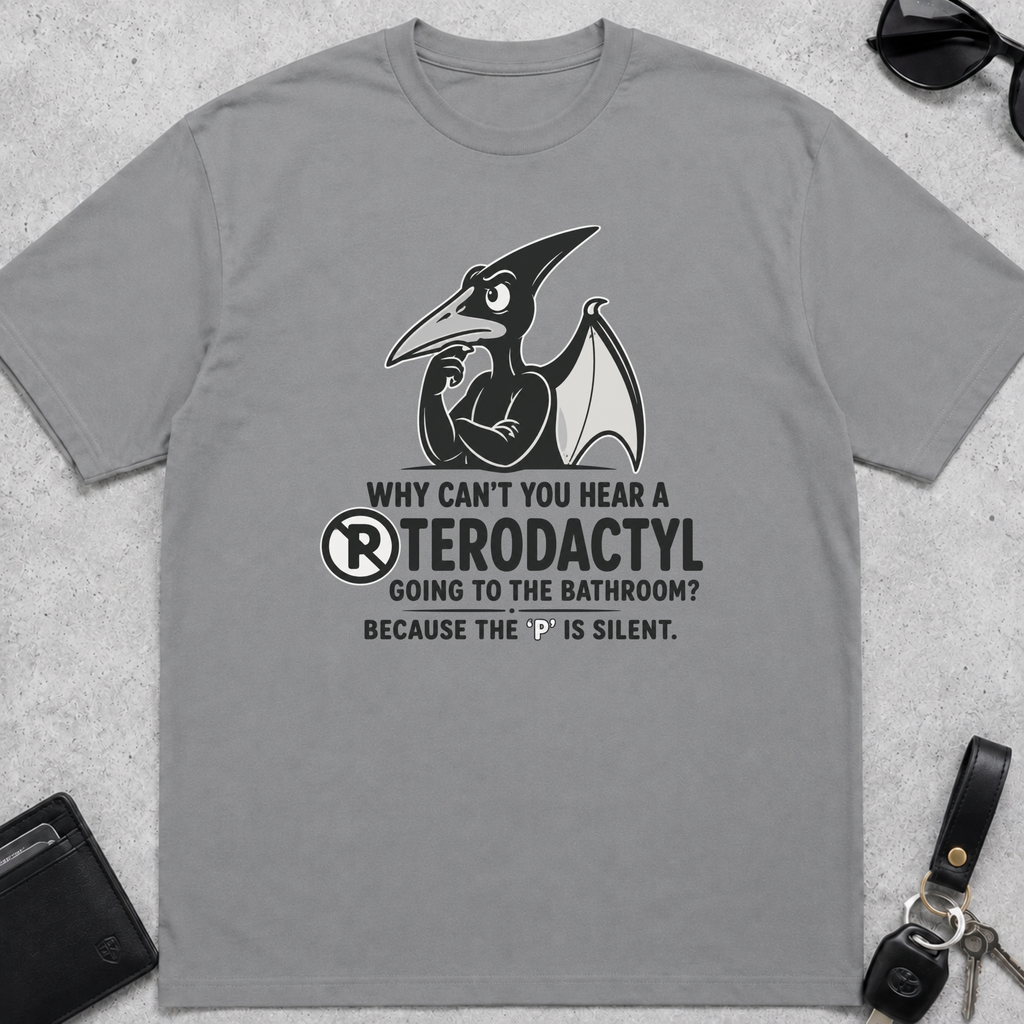 Pterodactyl Bathroom T-Shirt