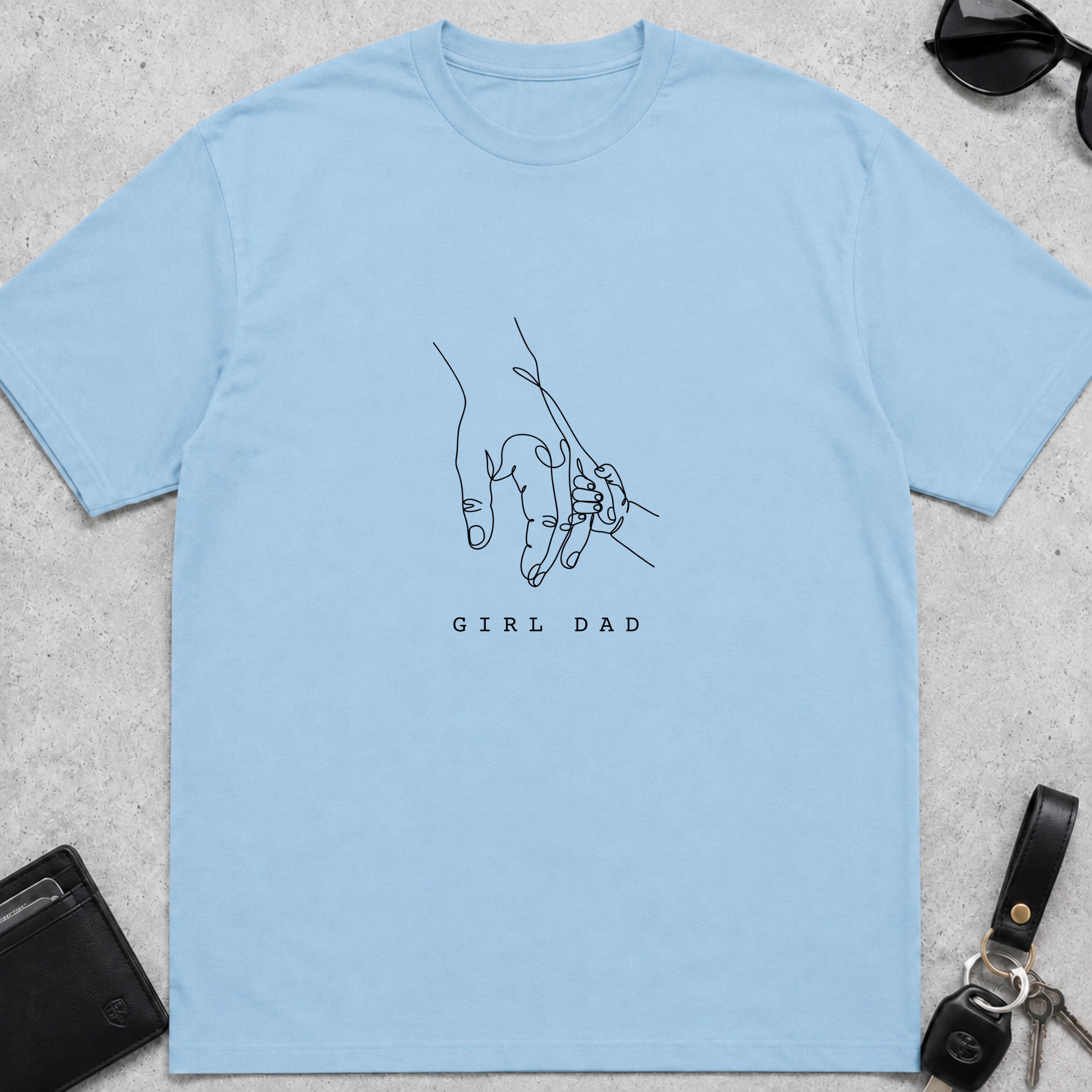 Girl Dad Hand Line T-Shirt