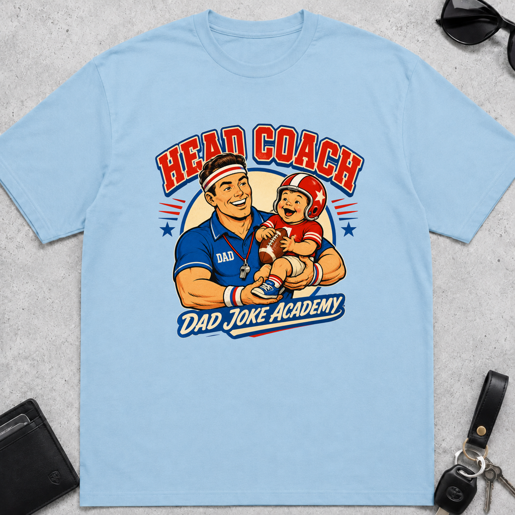 Head Coach Dad Joke Academy T-Shirt