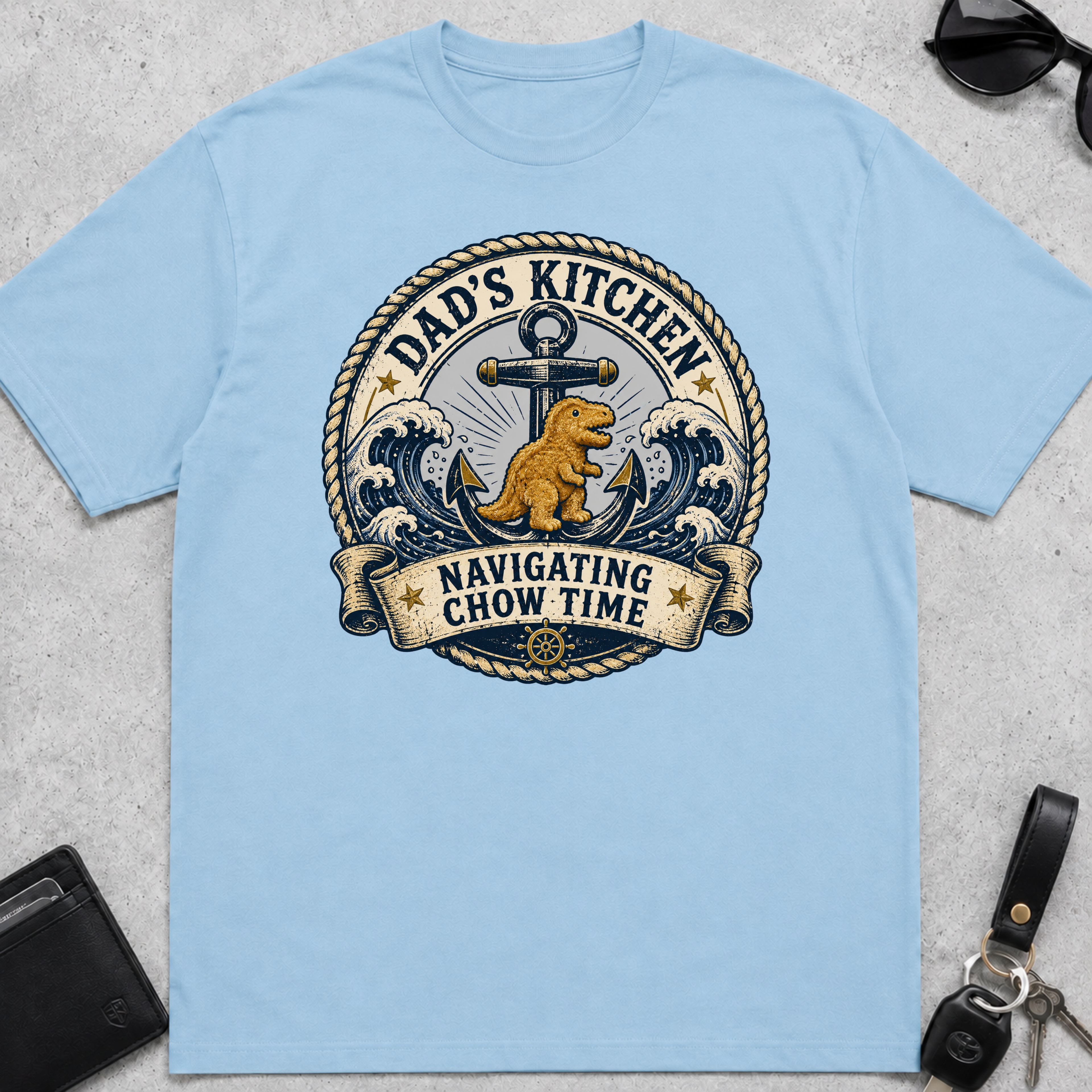 Dads Kitchen Navigating Chow Time T-Shirt