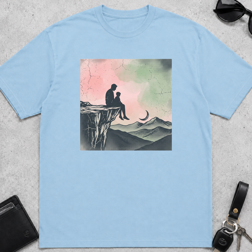 Dad Child Sunset T-Shirt