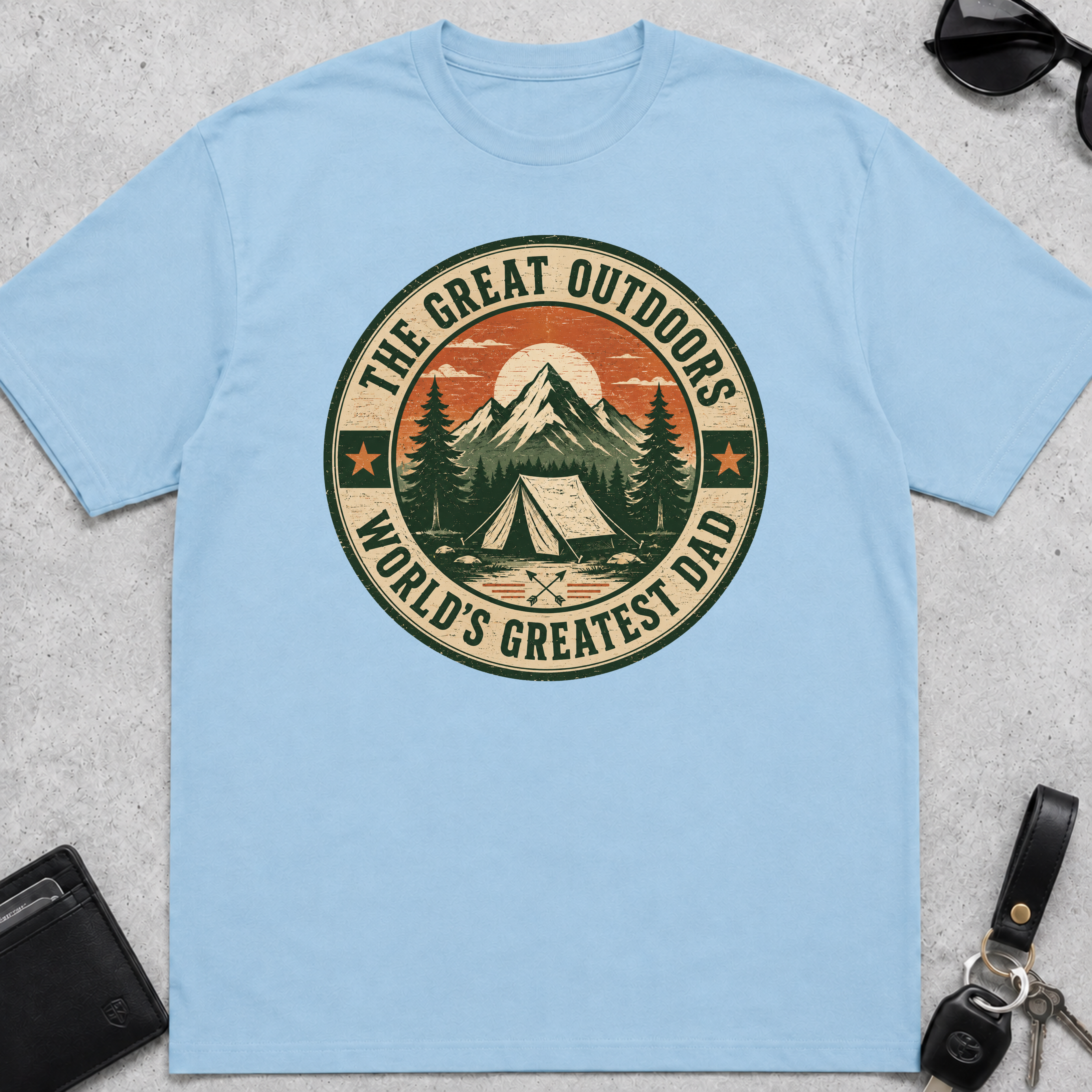 Great Outdoors Greatest Dad T-Shirt