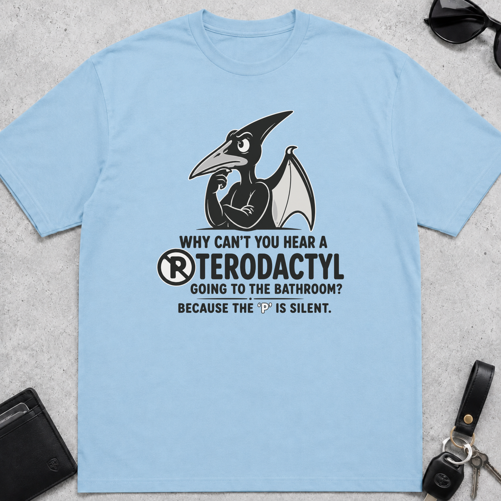 Pterodactyl Bathroom T-Shirt