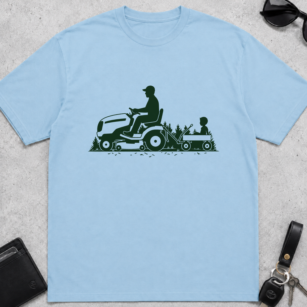 Mowing With Child T-Shirt