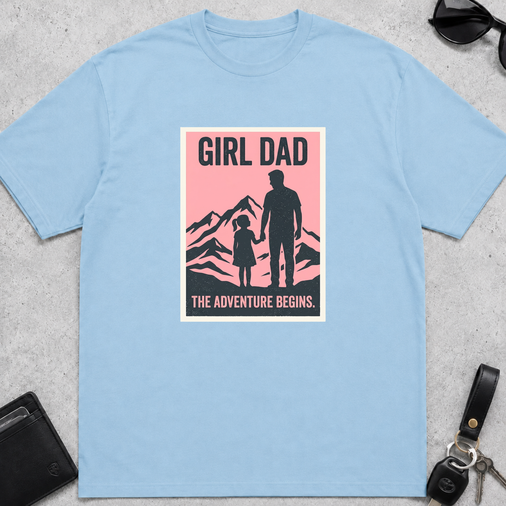 Girl Dad Adventure Begins T-Shirt