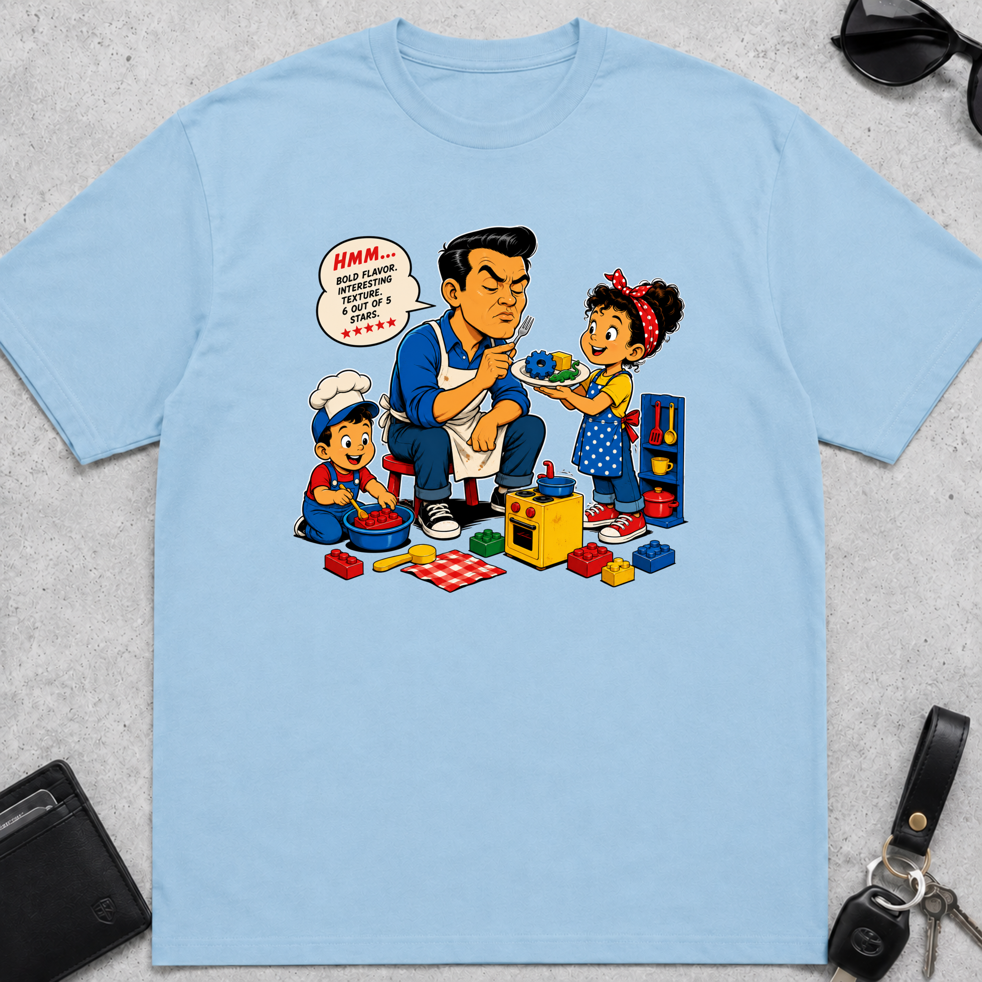 Dad With Kid Chef T-Shirt
