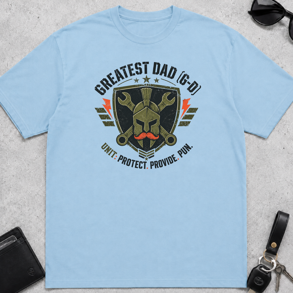 Greatest Dad Protect Provide Pun T-Shirt