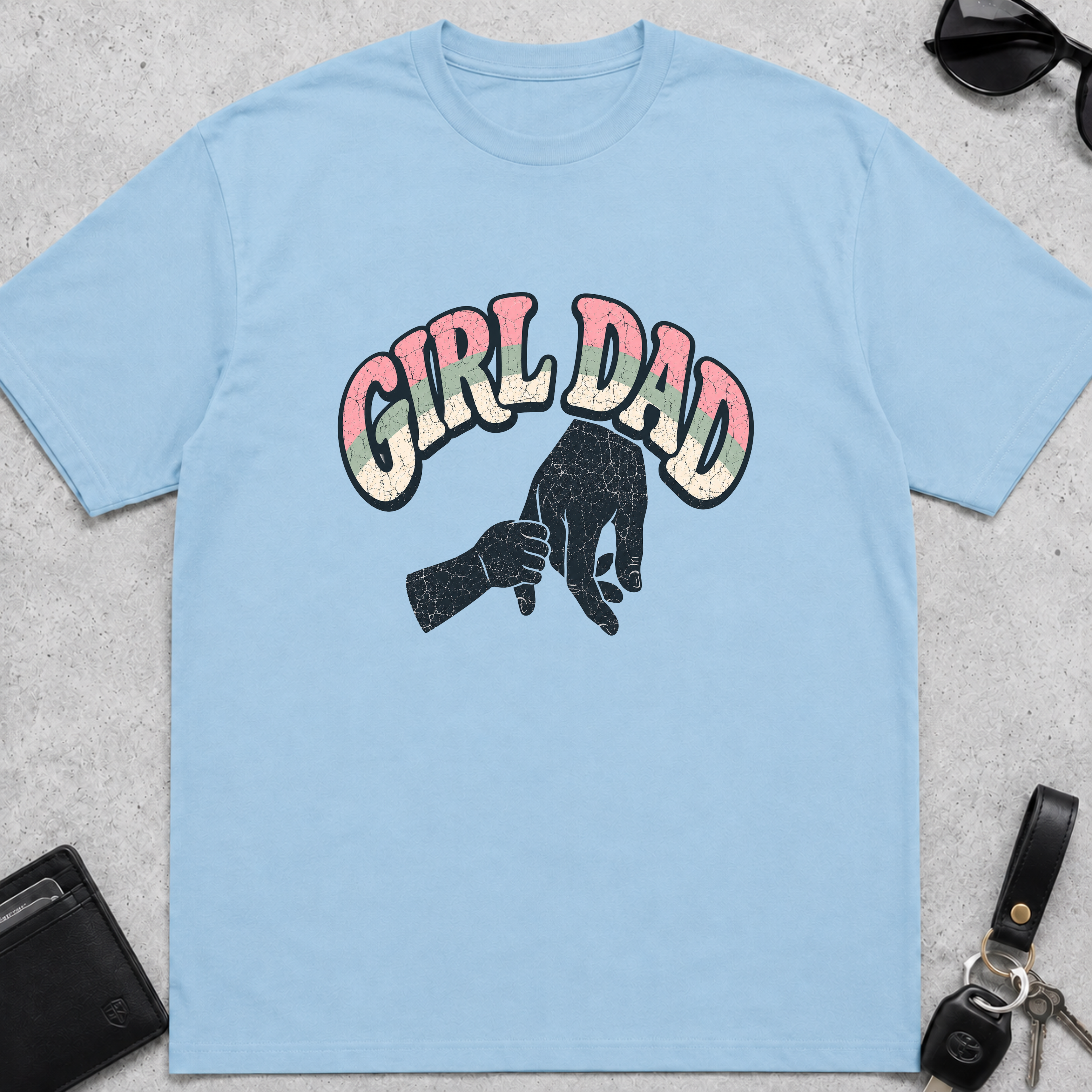 Girl Dad Pinky Grab T-Shirt