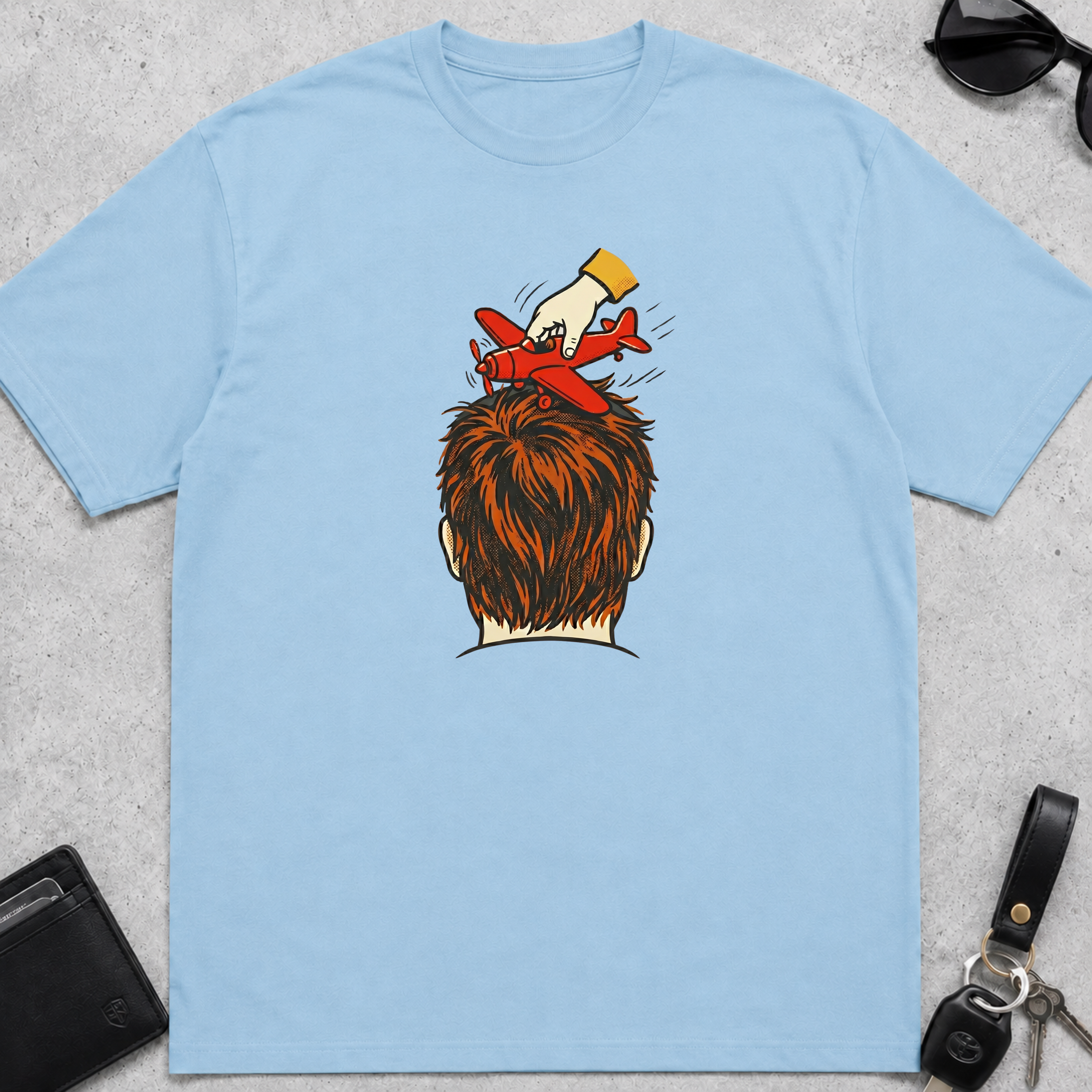 Dad Airplane Head T-Shirt