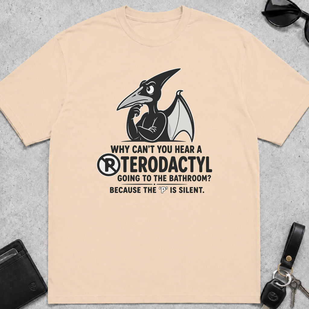 Pterodactyl Bathroom T-Shirt