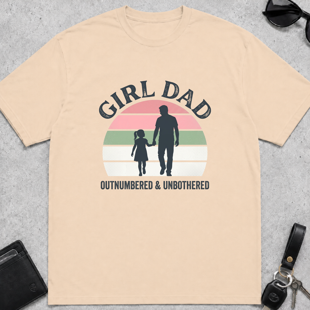 Girl Dad Outnumbered Unbothered T-Shirt