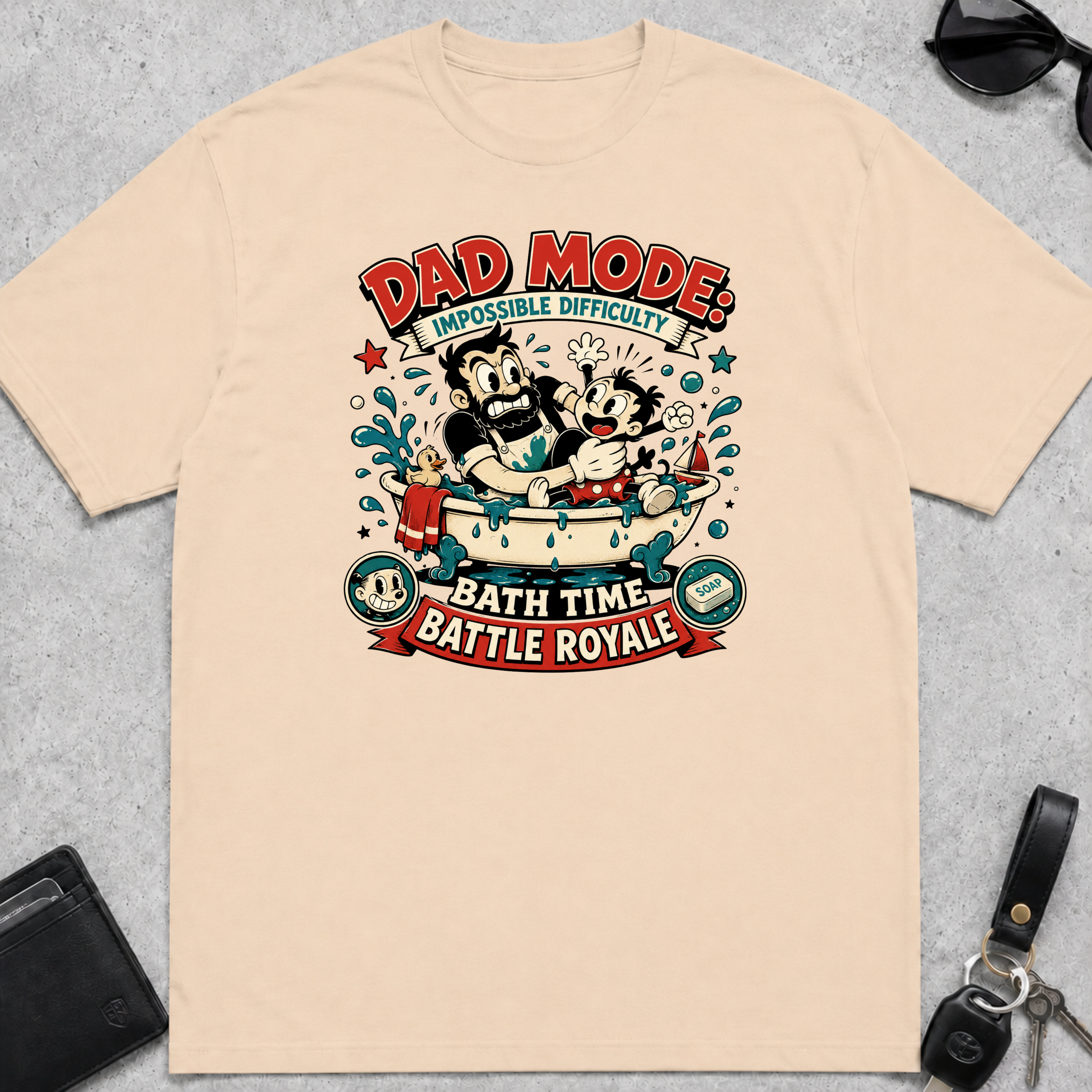 Dad Mode Bath Time T-Shirt