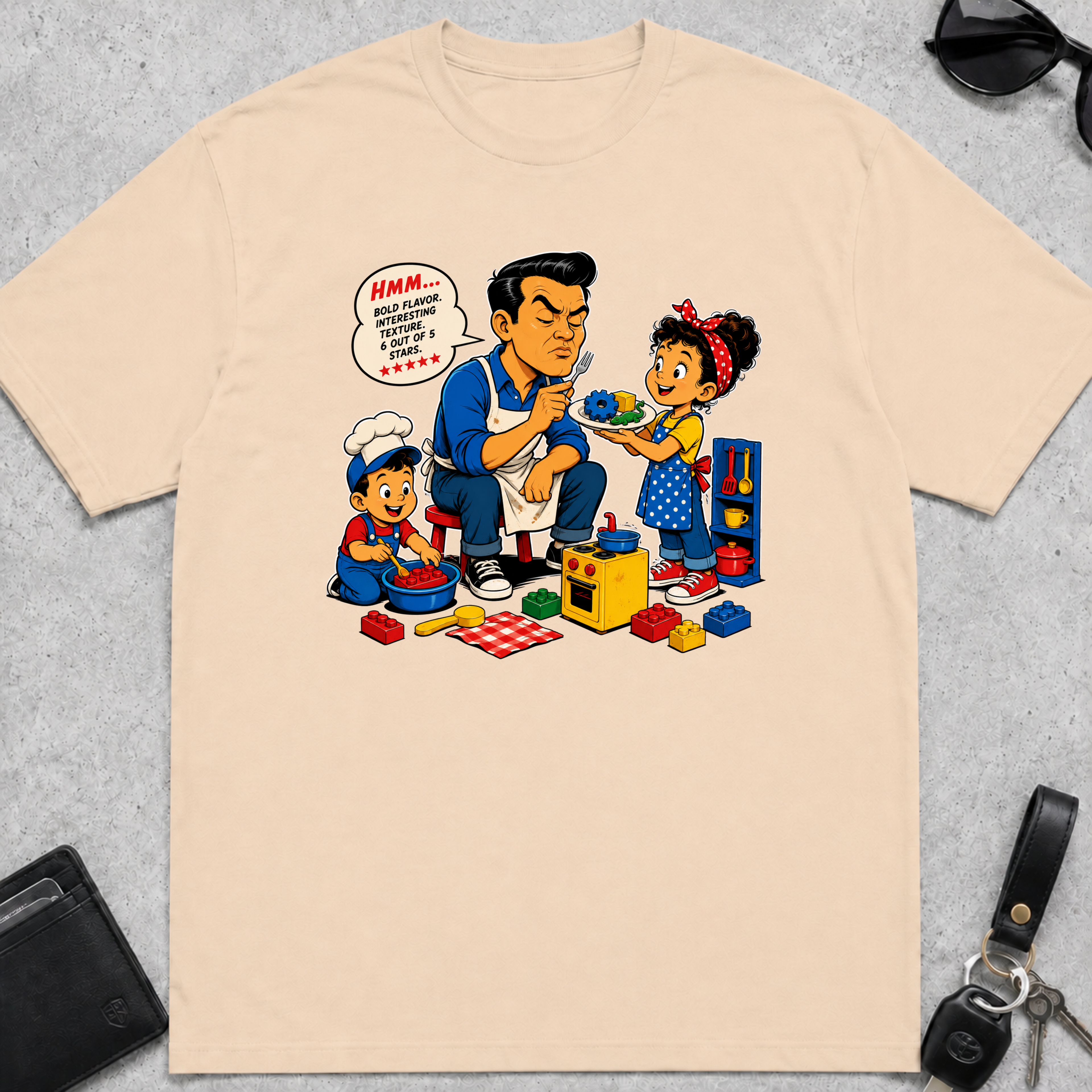 Dad With Kid Chef T-Shirt