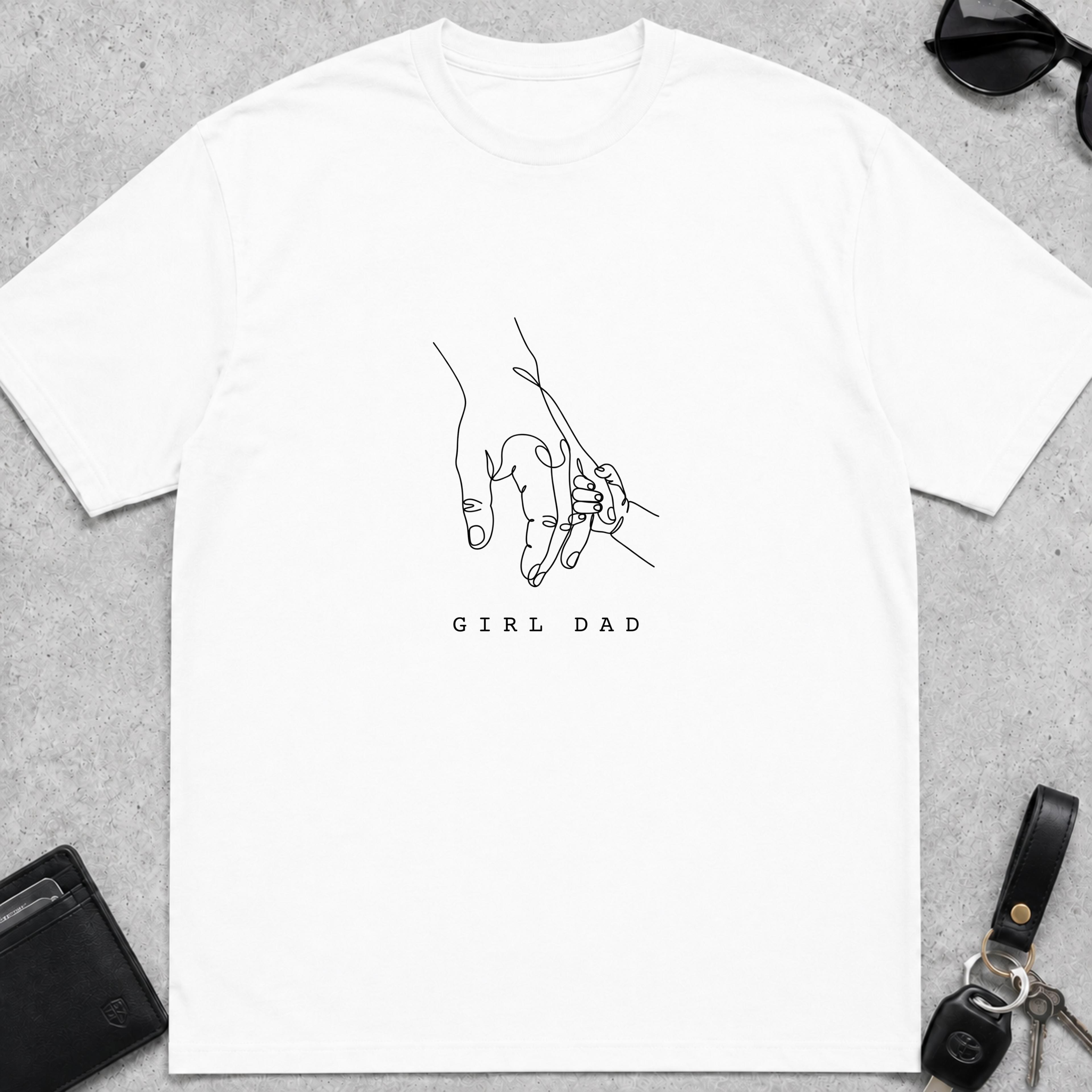 Girl Dad Hand Line T-Shirt